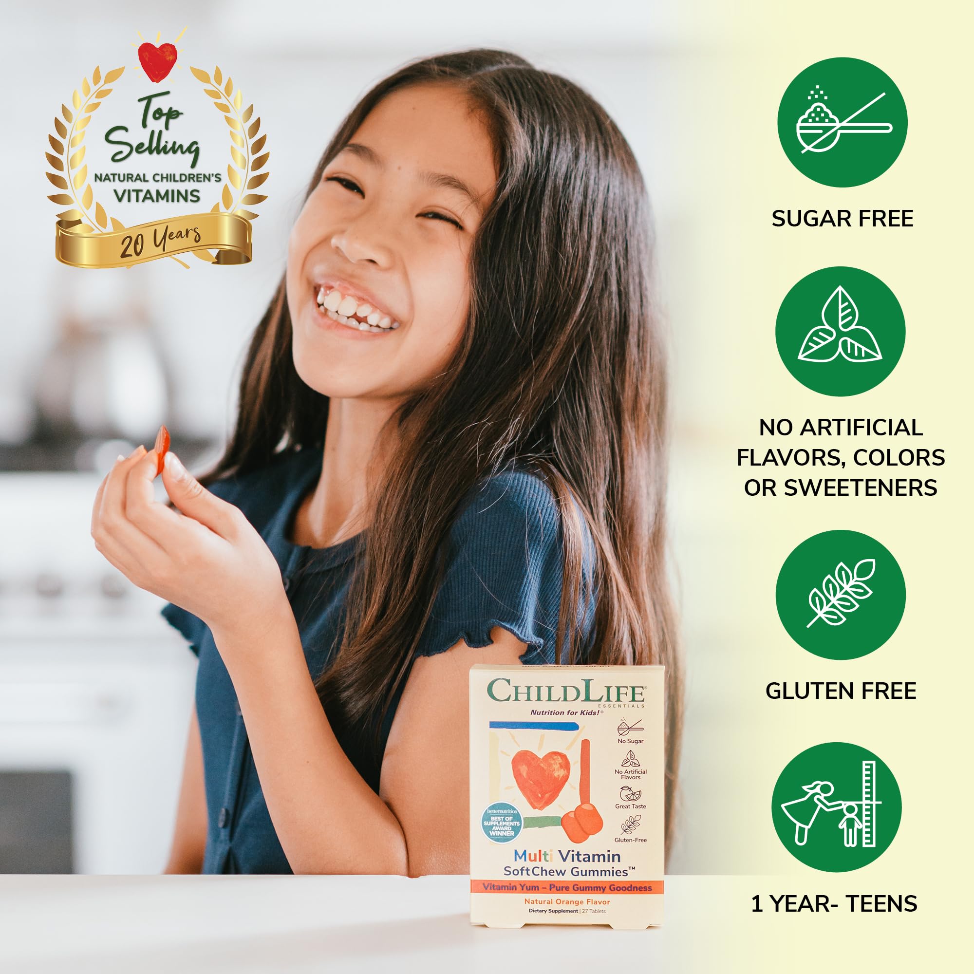 Foto 5 pulgar | Gomitas Softchew Multivitamínicas Childlife Essentials Kids 27 Comprimidos - Venta Internacional.