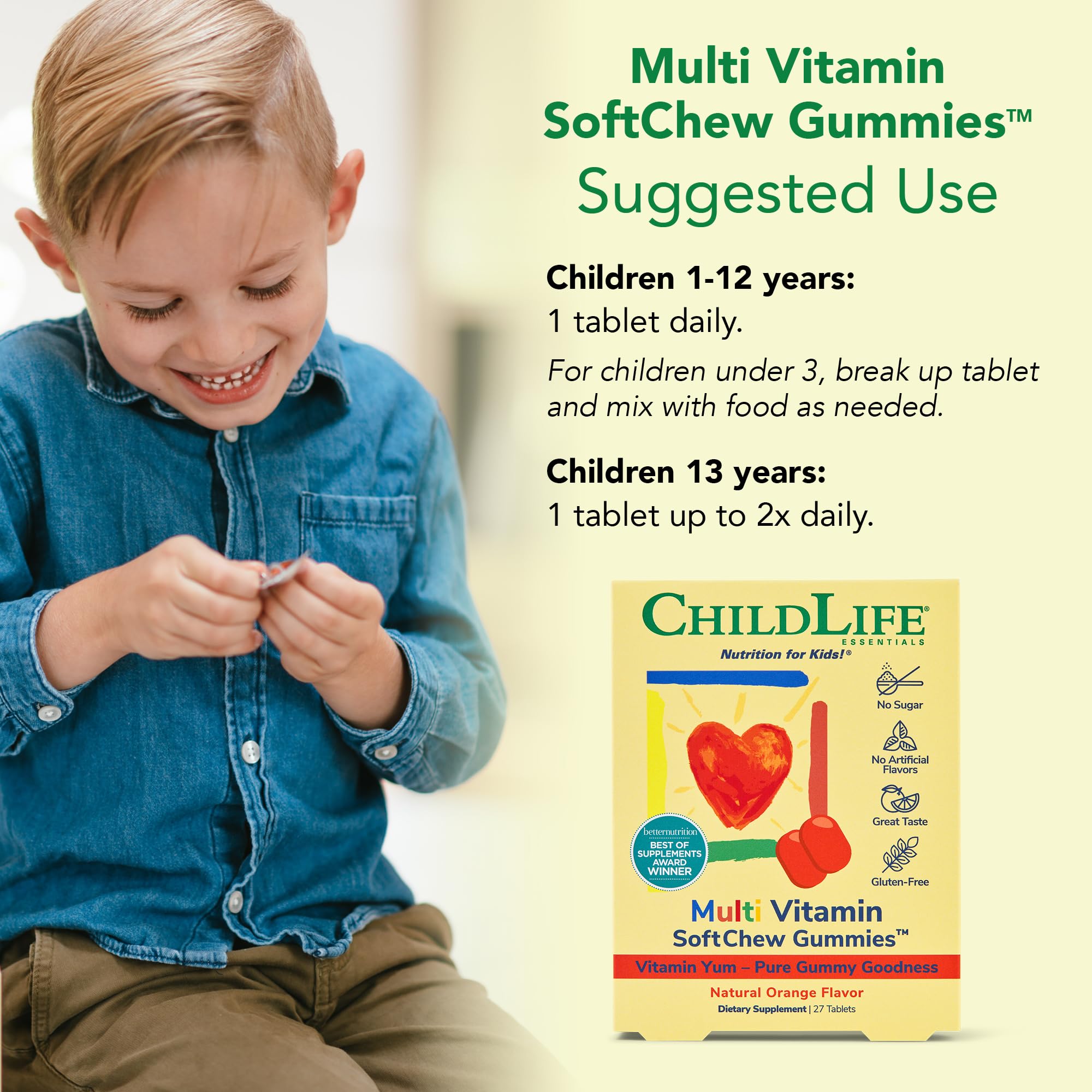 Foto 8 pulgar | Gomitas Softchew Multivitamínicas Childlife Essentials Kids 27 Comprimidos - Venta Internacional.