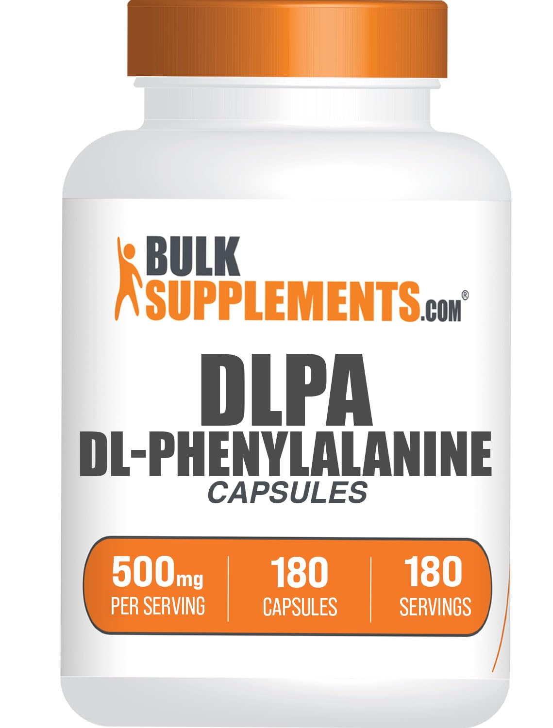 Foto 2 pulgar | Supplement Bulksupplements.com Dl-fenilalanina 500 Mg 180 Cápsulas - Venta Internacional.