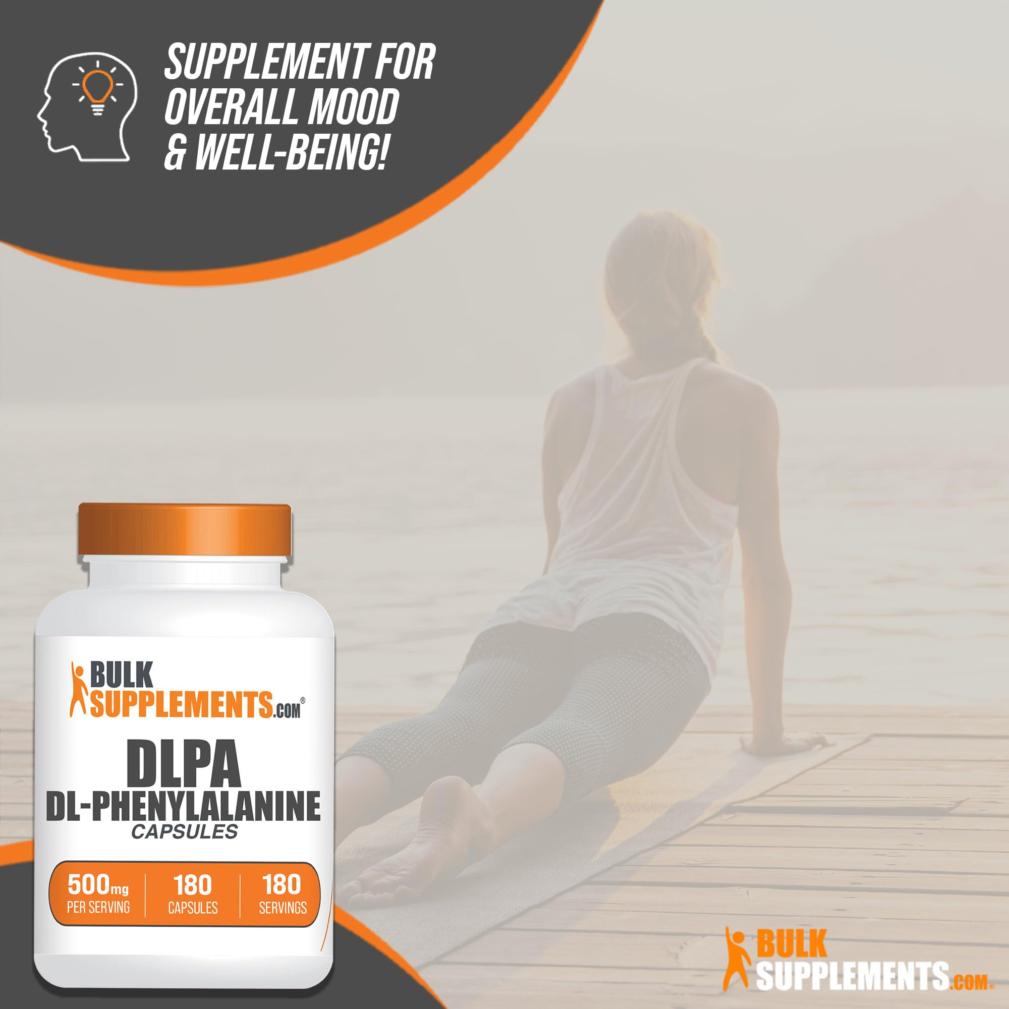 Foto 5 pulgar | Supplement Bulksupplements.com Dl-fenilalanina 500 Mg 180 Cápsulas - Venta Internacional.