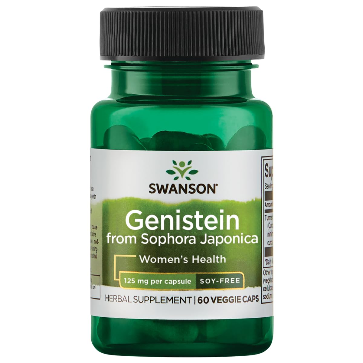 Foto 2 pulgar | Suplemento De Genisteína Sin Soja Swanson 125 Mg 60 Cápsulas - Venta Internacional.