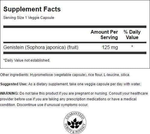 Foto 2 | Suplemento De Genisteína Sin Soja Swanson 125 Mg 60 Cápsulas - Venta Internacional.