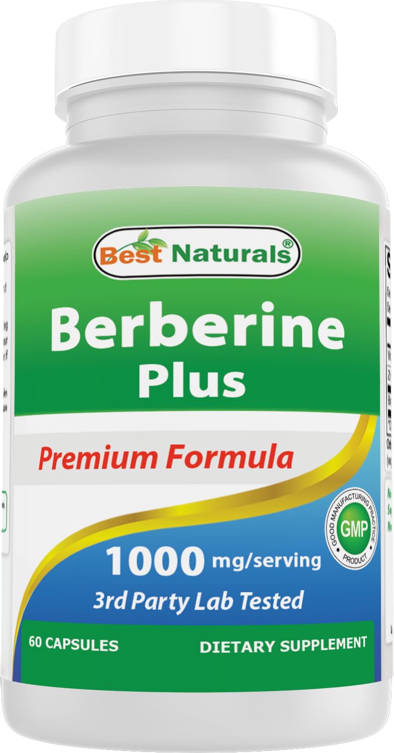 Suplemento Best Naturals Berberine Plus 1000 Mg 120 Cápsulas - Venta Internacional.
