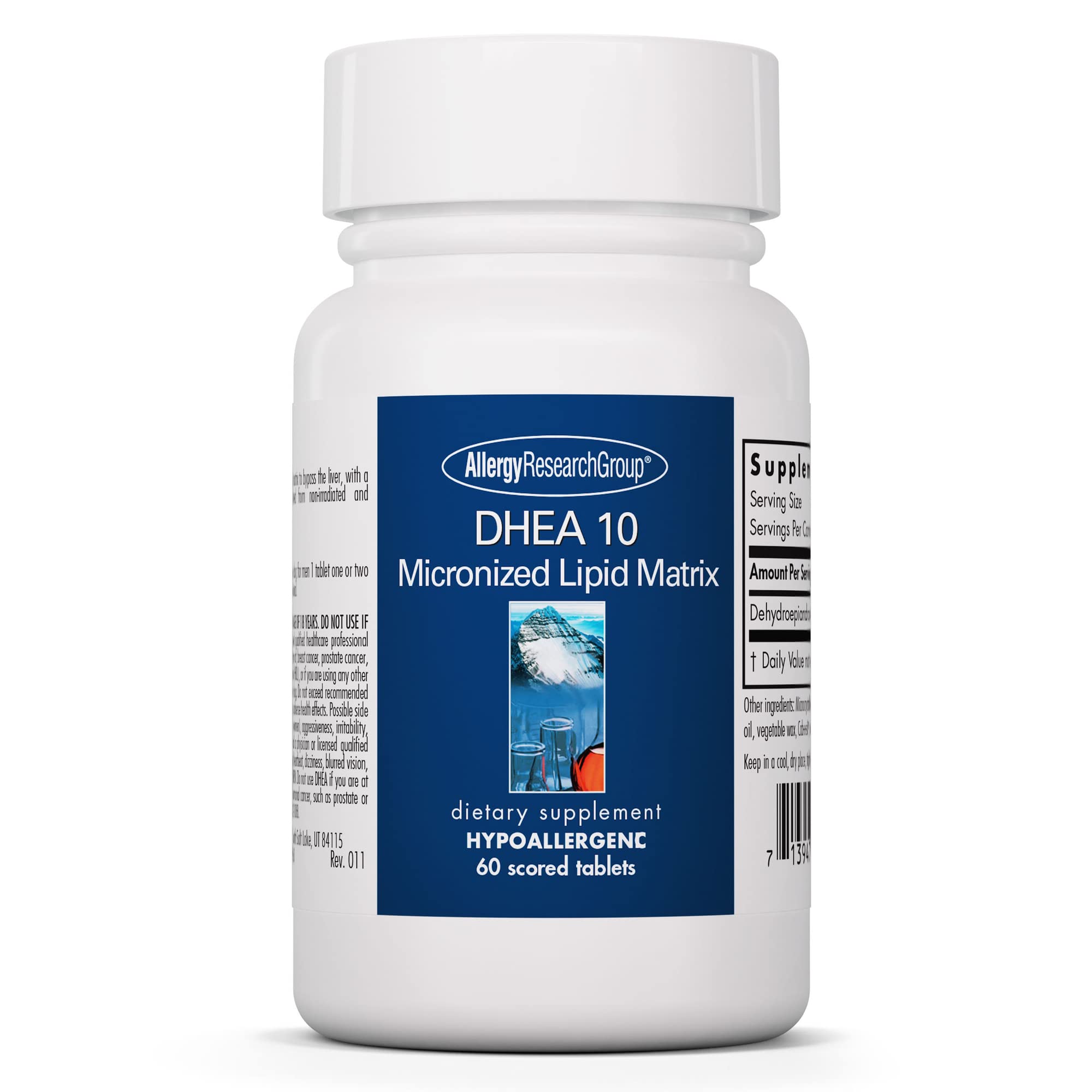 Foto 2 pulgar | Suplemento De Dhea Del Grupo De Investigación De Alergias, 10 Mg, 60 Comprimidos - Venta Internacional.