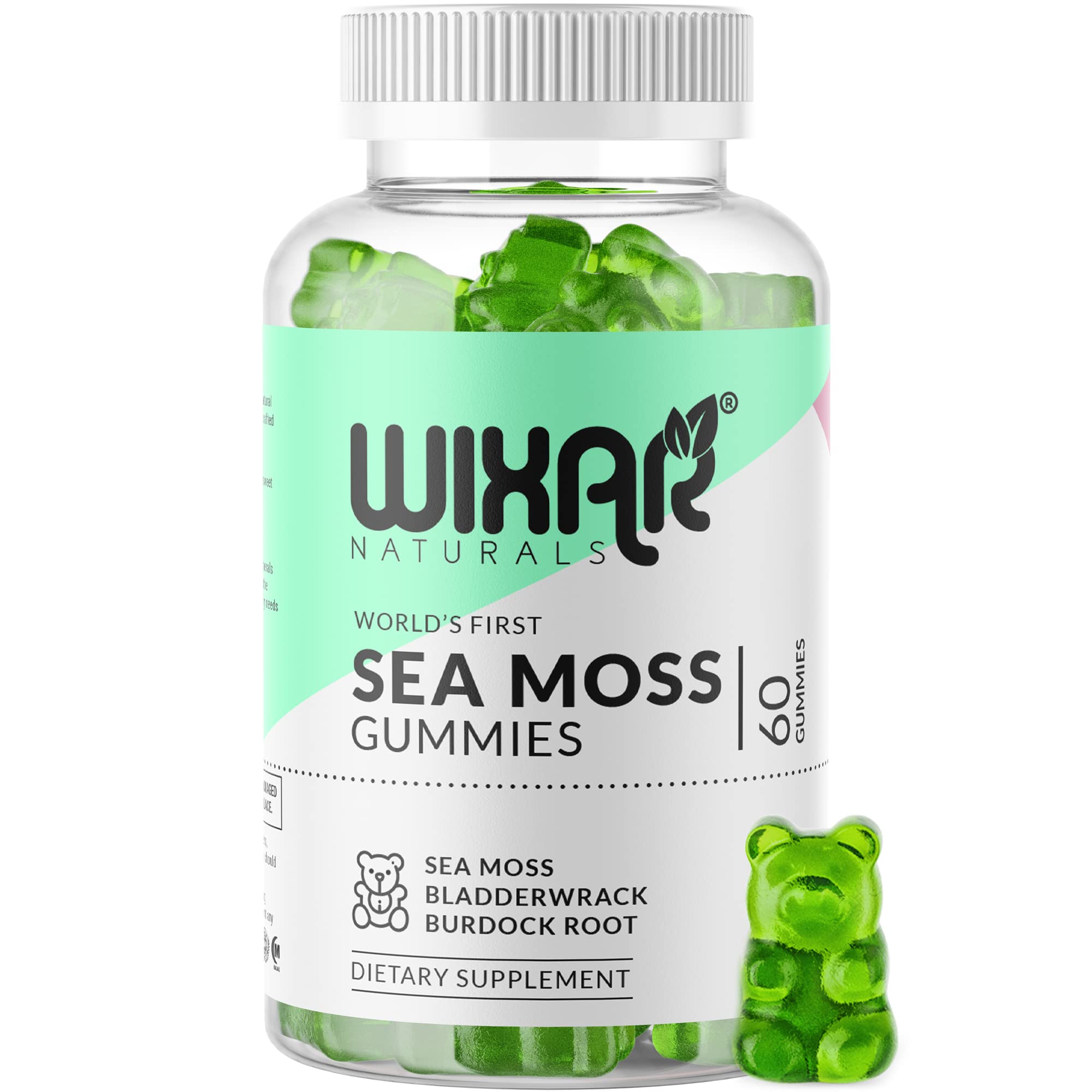 Foto 2 pulgar | Suplementos Wixar Naturals Sea Moss Gomies 60 Gomitas Veganas - Venta Internacional.