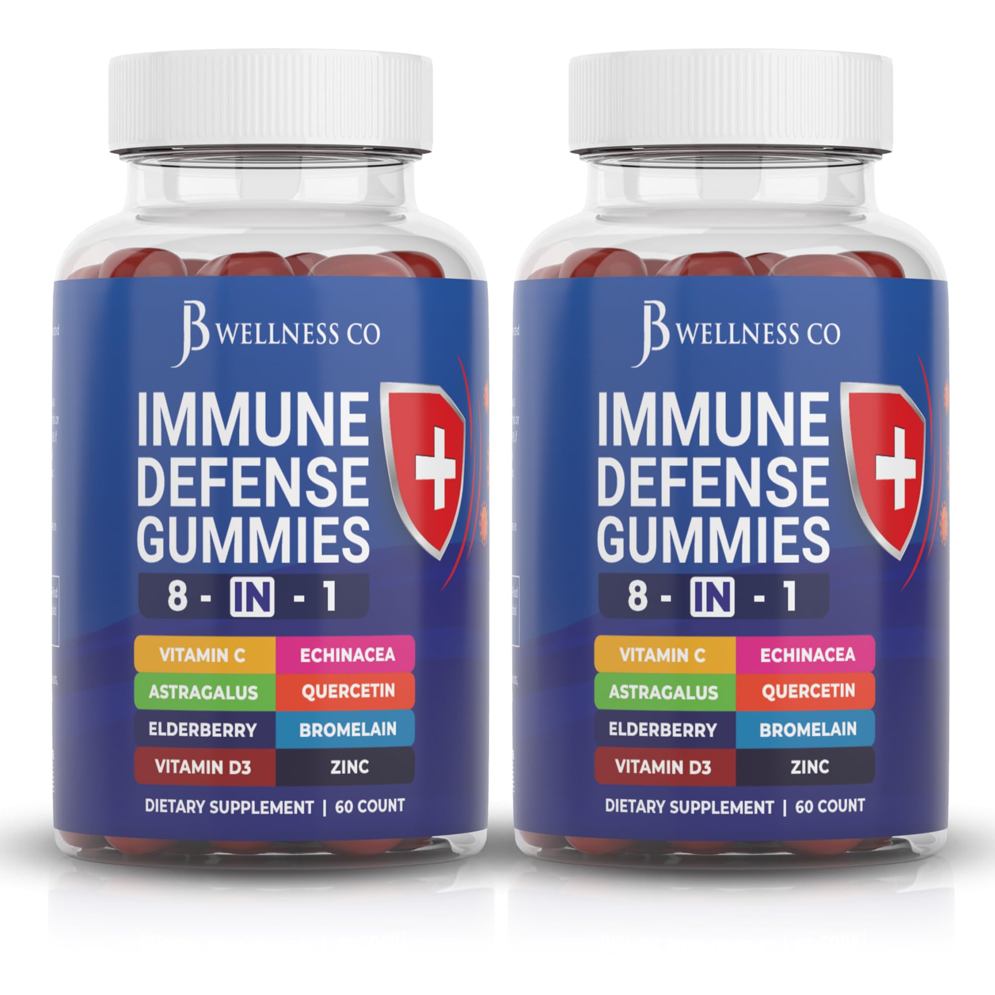 Foto 1 | Gomitas De Defensa Inmunológica 8 En 1 Supplement Jb Wellness Co 60d - Venta Internacional.