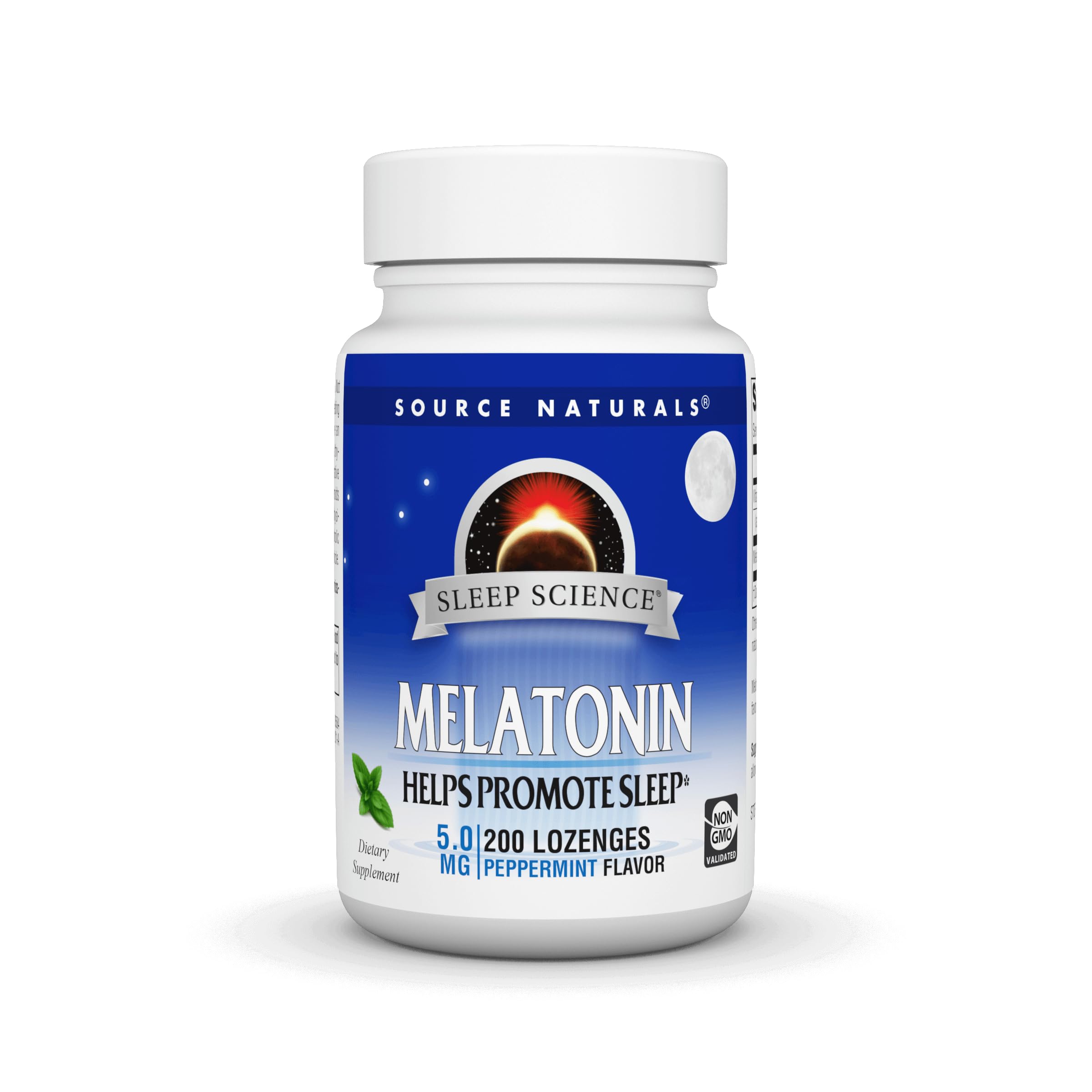 Foto 2 pulgar | Pastillas De Melatonina Source Naturals, 5 Mg, 200 G, Con Sabor A Menta - Venta Internacional.