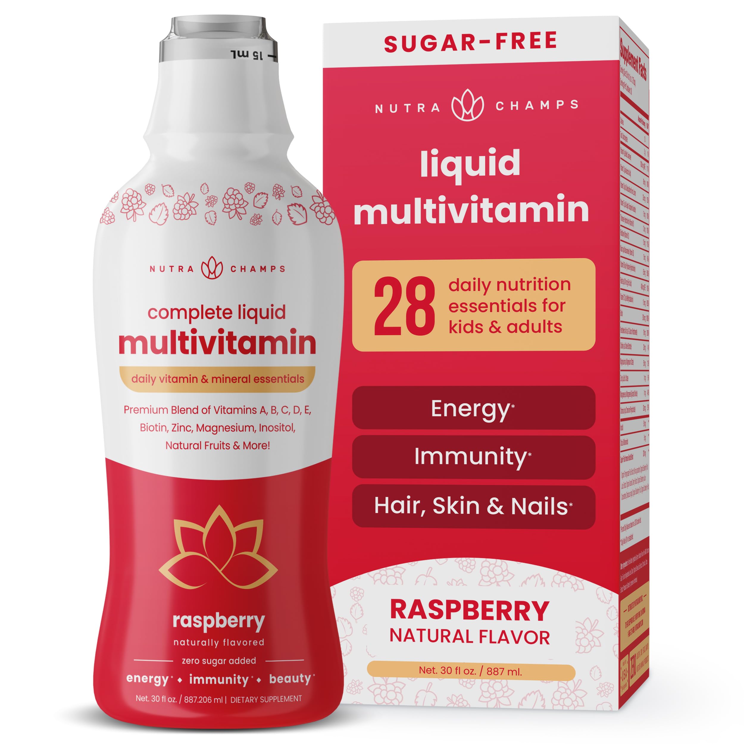 Multivitamínico Líquido Nutrachamps Complete Para Mujeres, Hombres Y Niños - Venta Internacional.