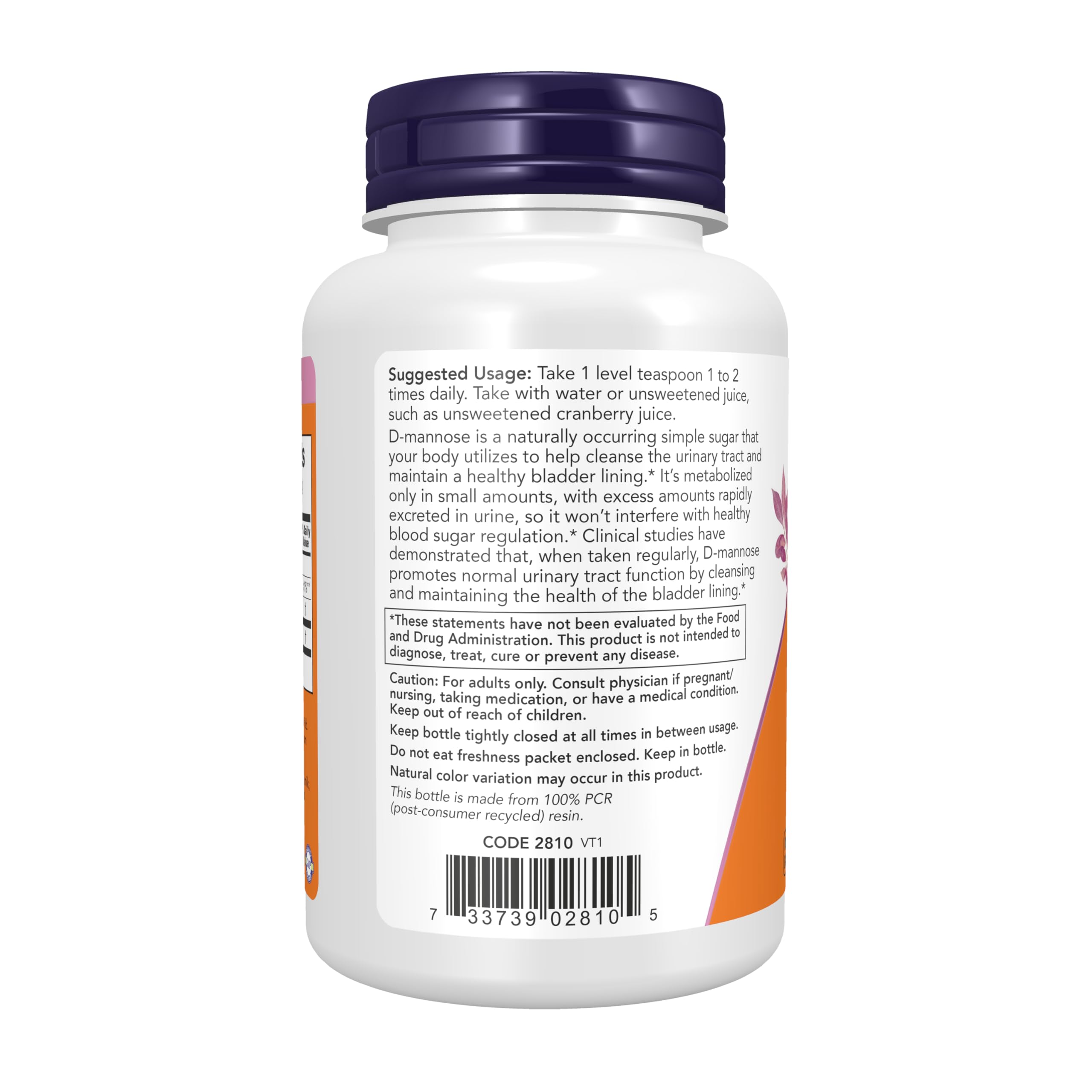 Foto 3 pulgar | Supplement Now Foods D-manosa En Polvo, 90 Ml, Para El Tracto Urinario - Venta Internacional.