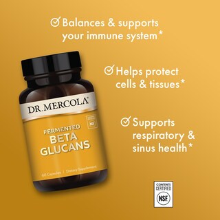 Foto 5 | Suplemento Dietético Dr. Mercola Beta Glucanos Fermentados 60 Cápsulas - Venta Internacional.