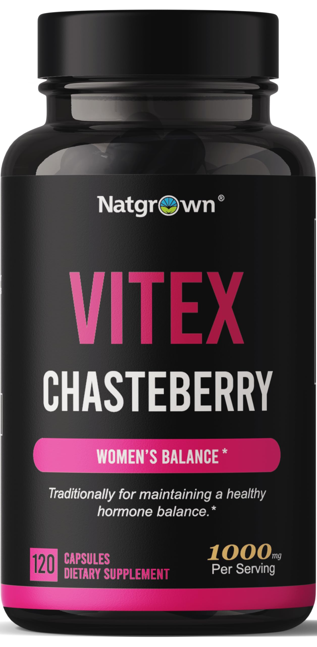 Foto 1 | Suplemento Natgrown Vitex Sausteberry De 1000 Mg Para Mujeres, 120 Unidades - Venta Internacional.