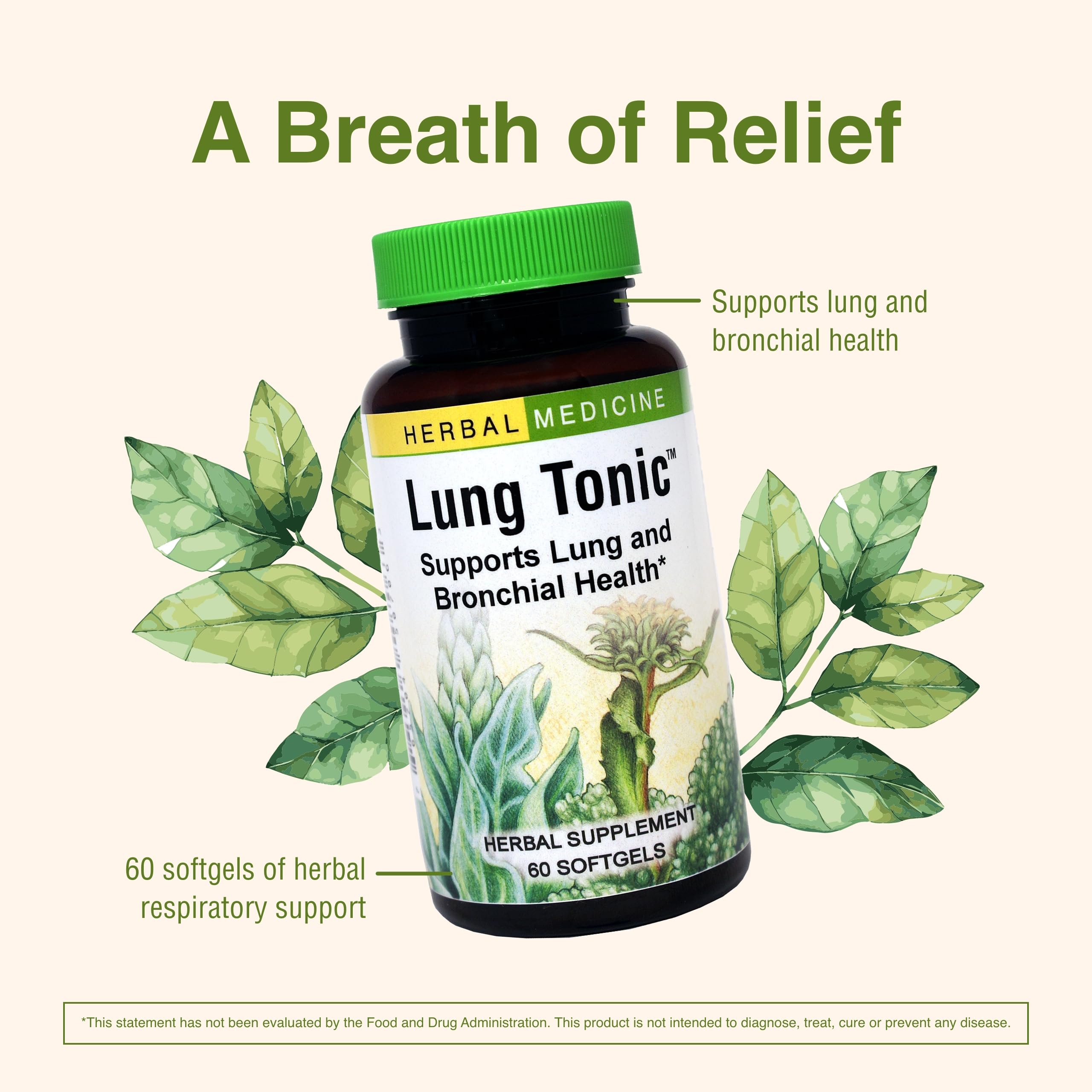 Foto 4 | Tónico Pulmonar Supplement Herbs Etc, 60 Cápsulas Blandas - Venta Internacional.