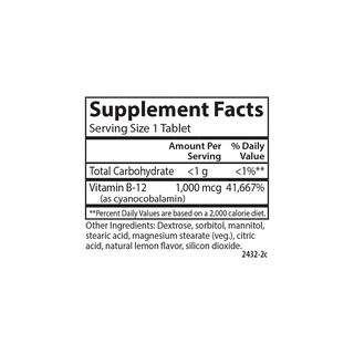 Foto 4 | Suplemento Carlson Chewable B-12 1000 Mcg De Limón 180 Tabletas - Venta Internacional.