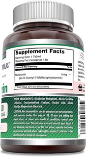 Foto 2 | Suplemento Amazing Formulas De Melatonina, 5 Mg, 180 Comprimidos X 2 - Venta Internacional.
