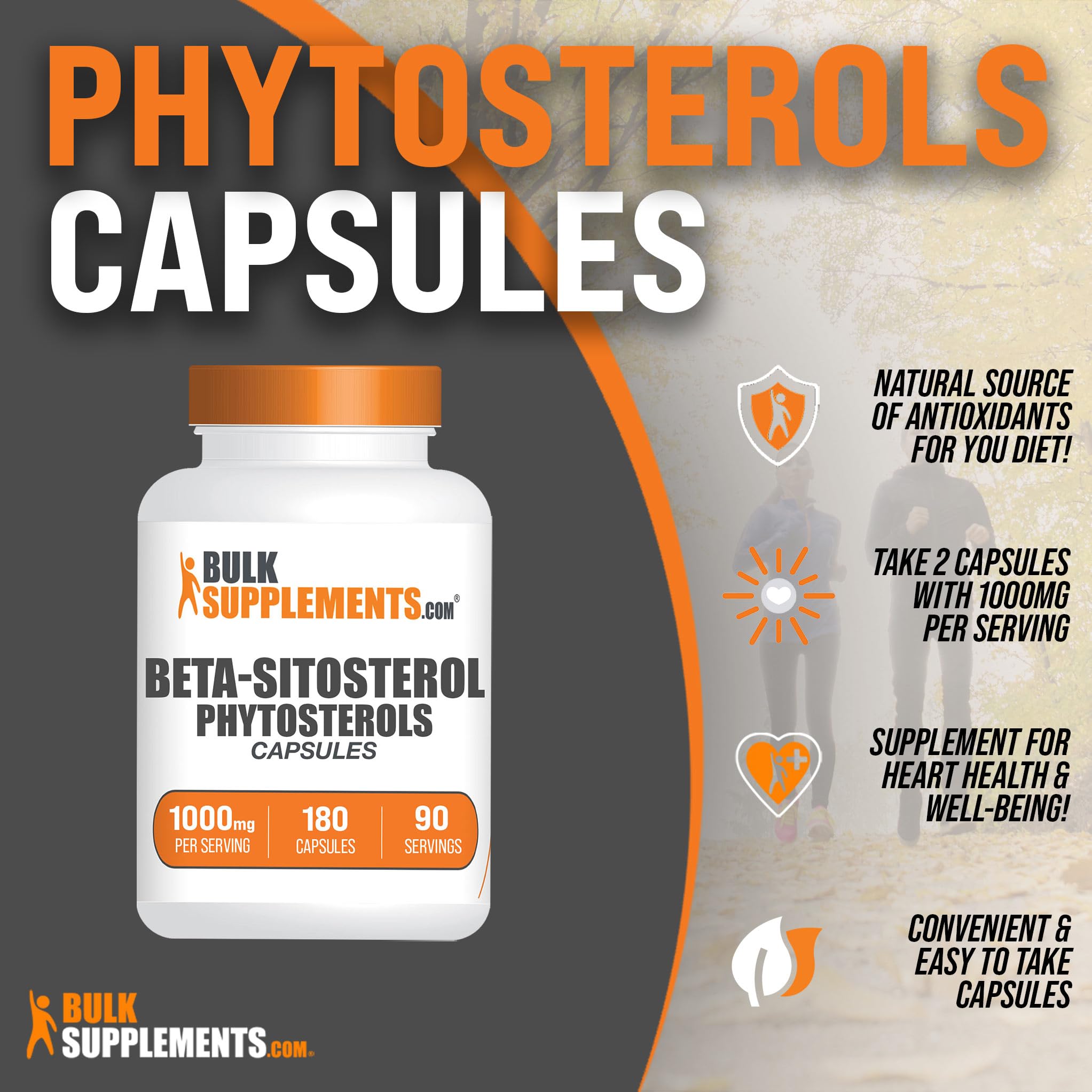 Foto 4 pulgar | Suplemento De Fitoesteroles Bulksupplements.com 1000 Mg 180 Cápsulas - Venta Internacional.