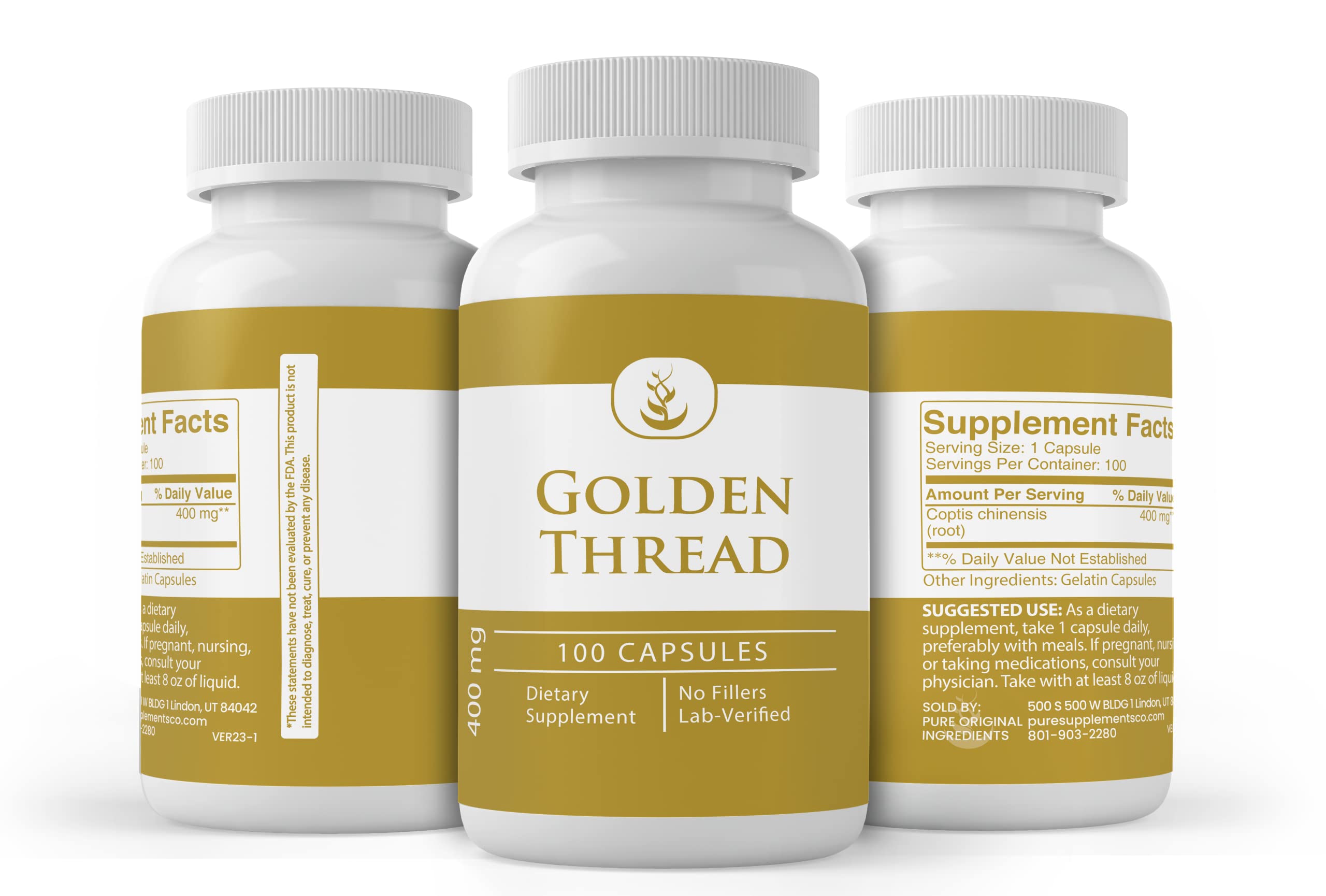 Foto 5 pulgar | Suplementos Dietéticos Ingredientes Puros Originales Golden Thread - Venta Internacional.