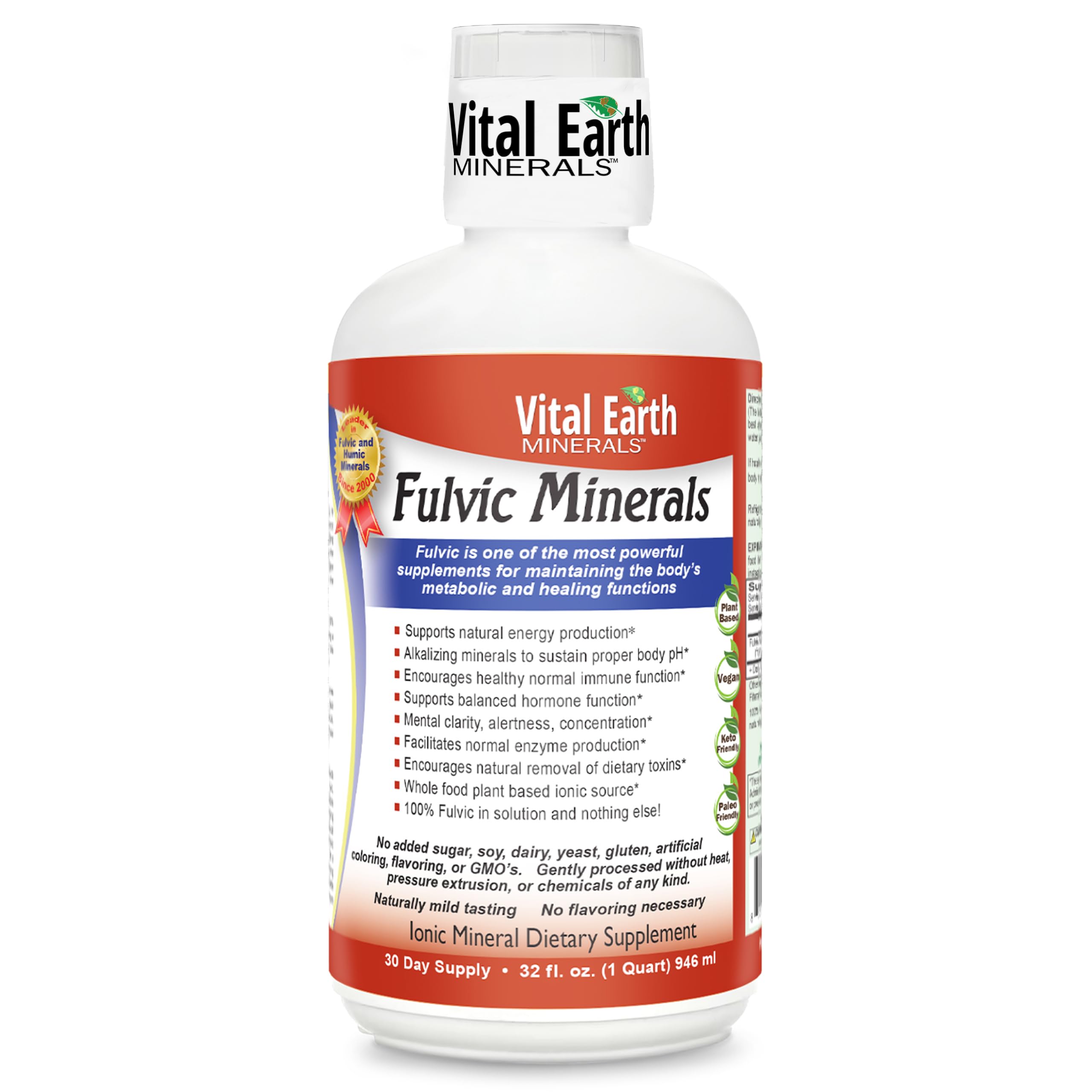 Foto 2 pulgar | Suplemento De Ácido Fúlvico De Vital Earth Minerals, 1 Litro, Con Más De 70 Minerales - Venta Internacional.