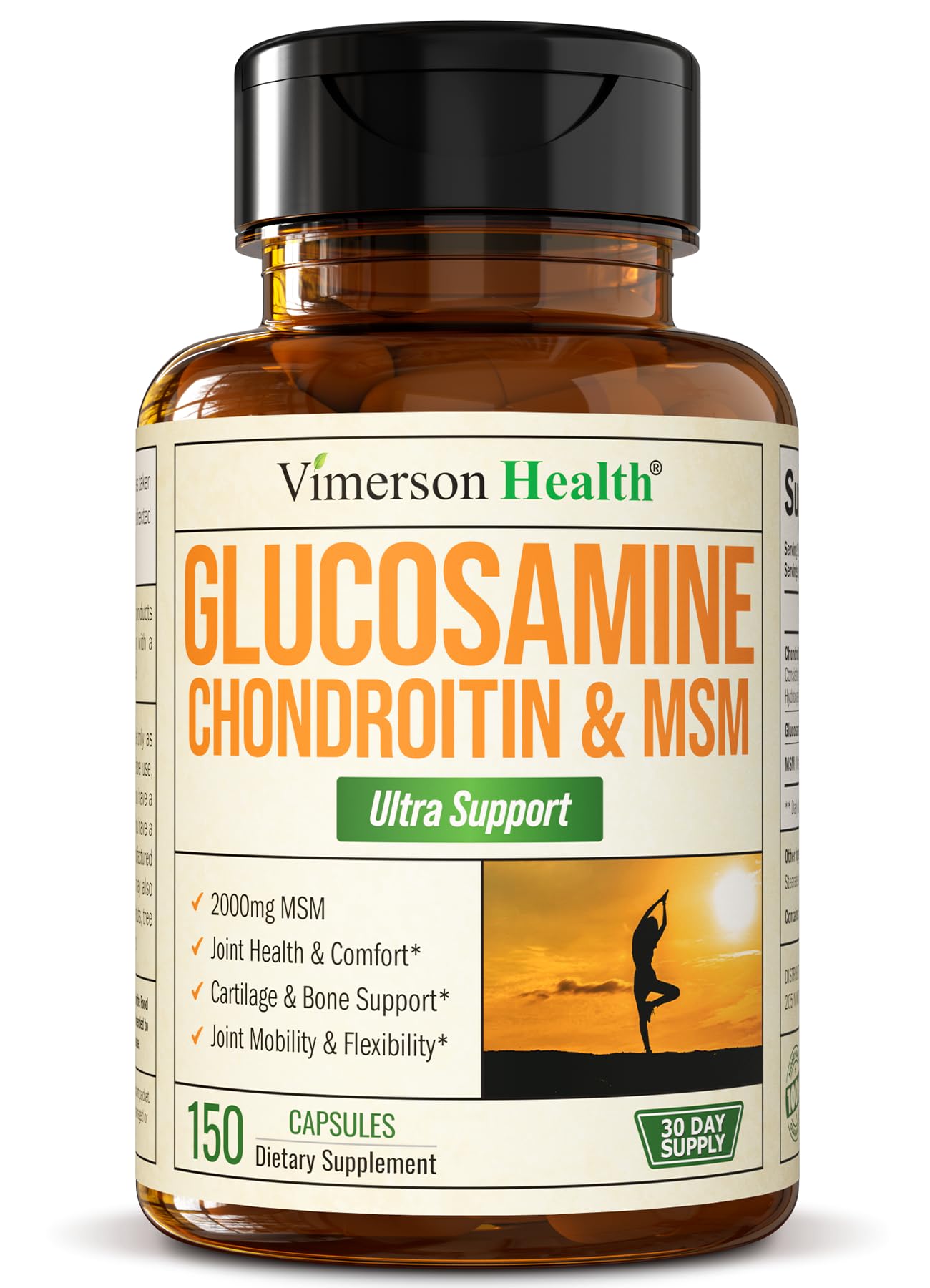 Foto 2 pulgar | Suplemento Vimerson Health, Glucosamina, Condroitina, Msm, 150 Cápsulas - Venta Internacional.
