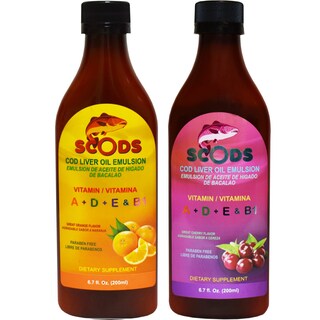 Foto 1 | Emulsión De Aceite De Hígado De Bacalao, Sabor A Cereza Y Naranja, 200 Ml - Venta Internacional.