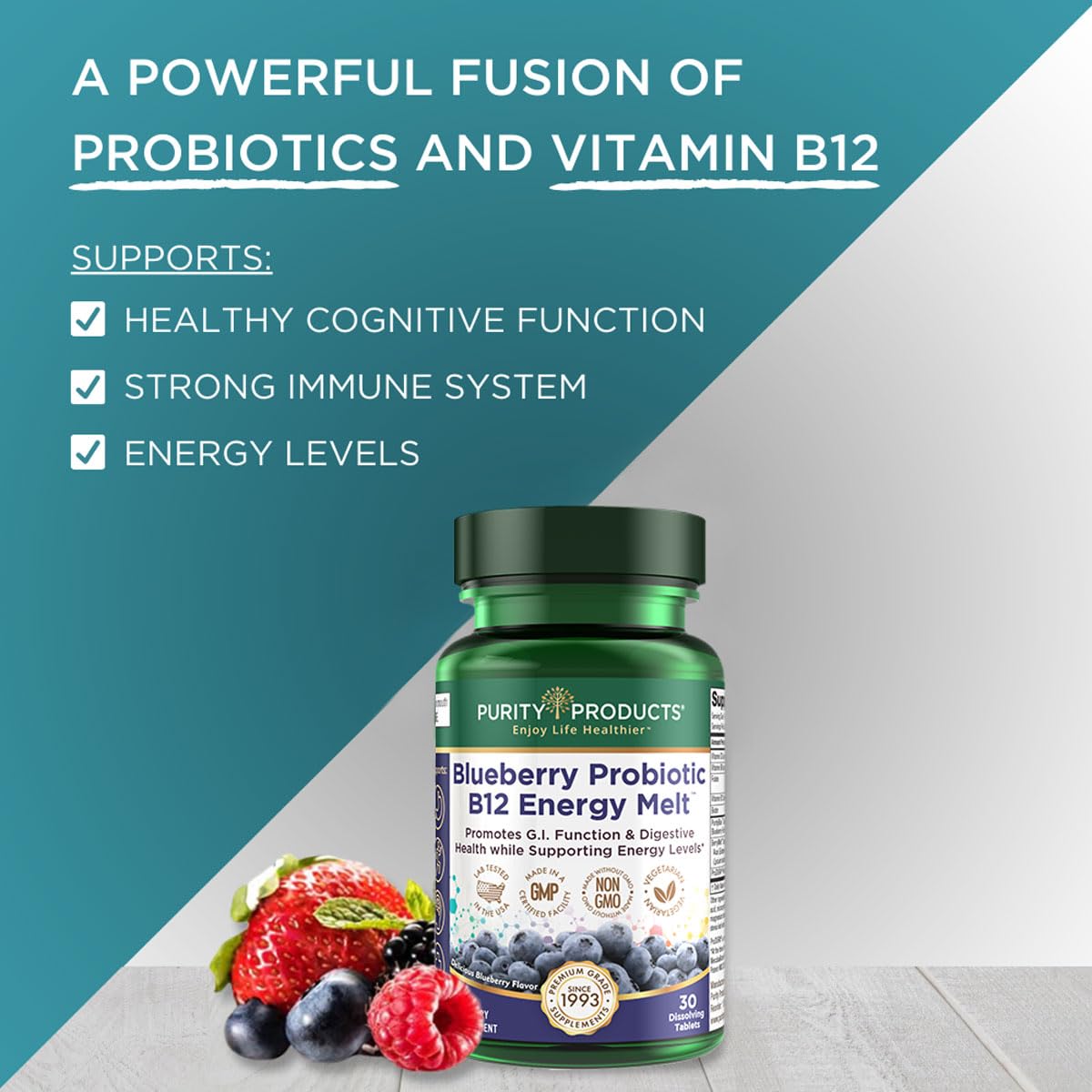 Foto 5 | Supplement Purity Products, Probiótico De Arándanos, B12 Energy Melt - Venta Internacional.
