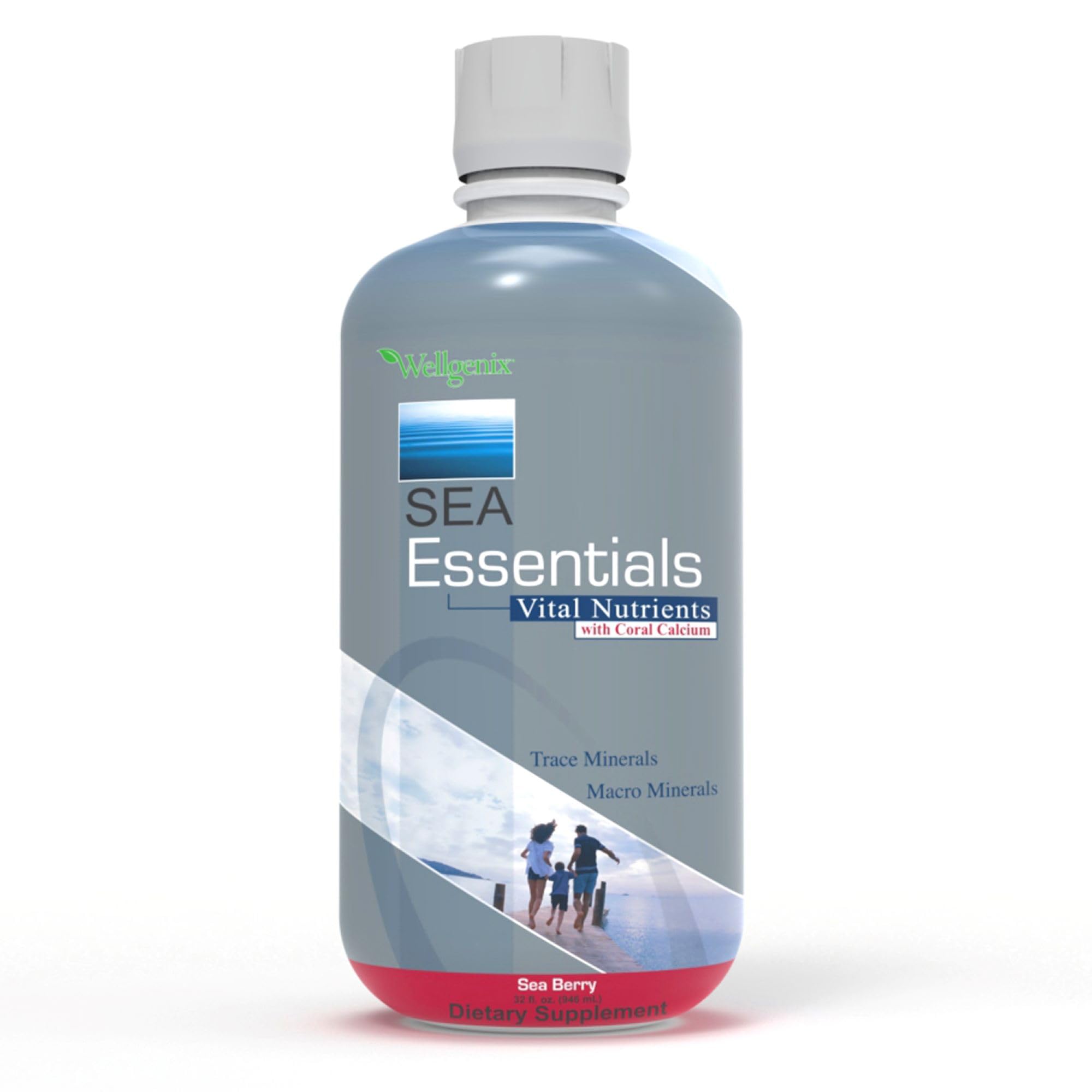 Foto 2 pulgar | Vitamina Líquida Wellgenix Sea Essentials Coral Calcium 946 Ml - Venta Internacional.
