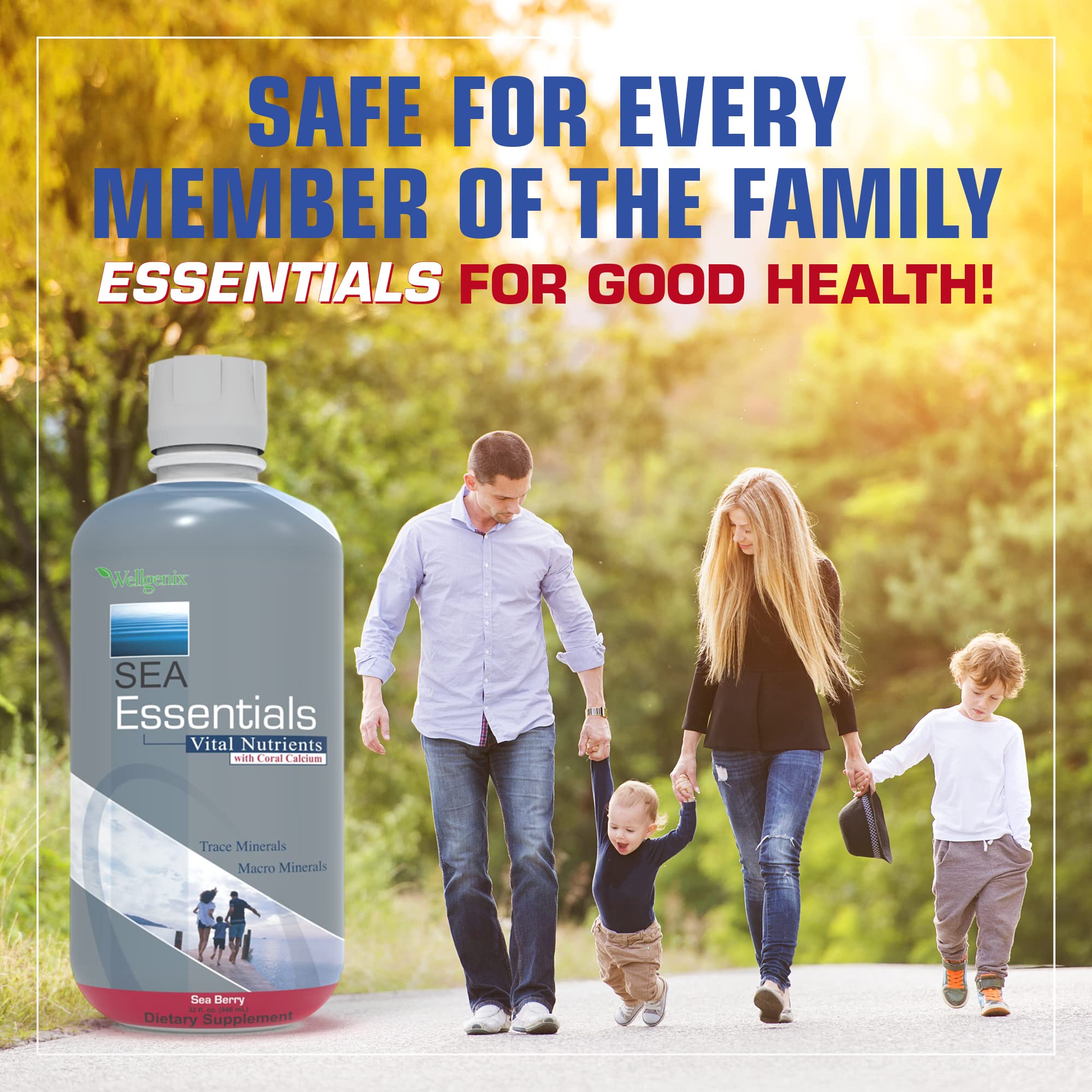 Foto 4 | Vitamina Líquida Wellgenix Sea Essentials Coral Calcium 946 Ml - Venta Internacional.