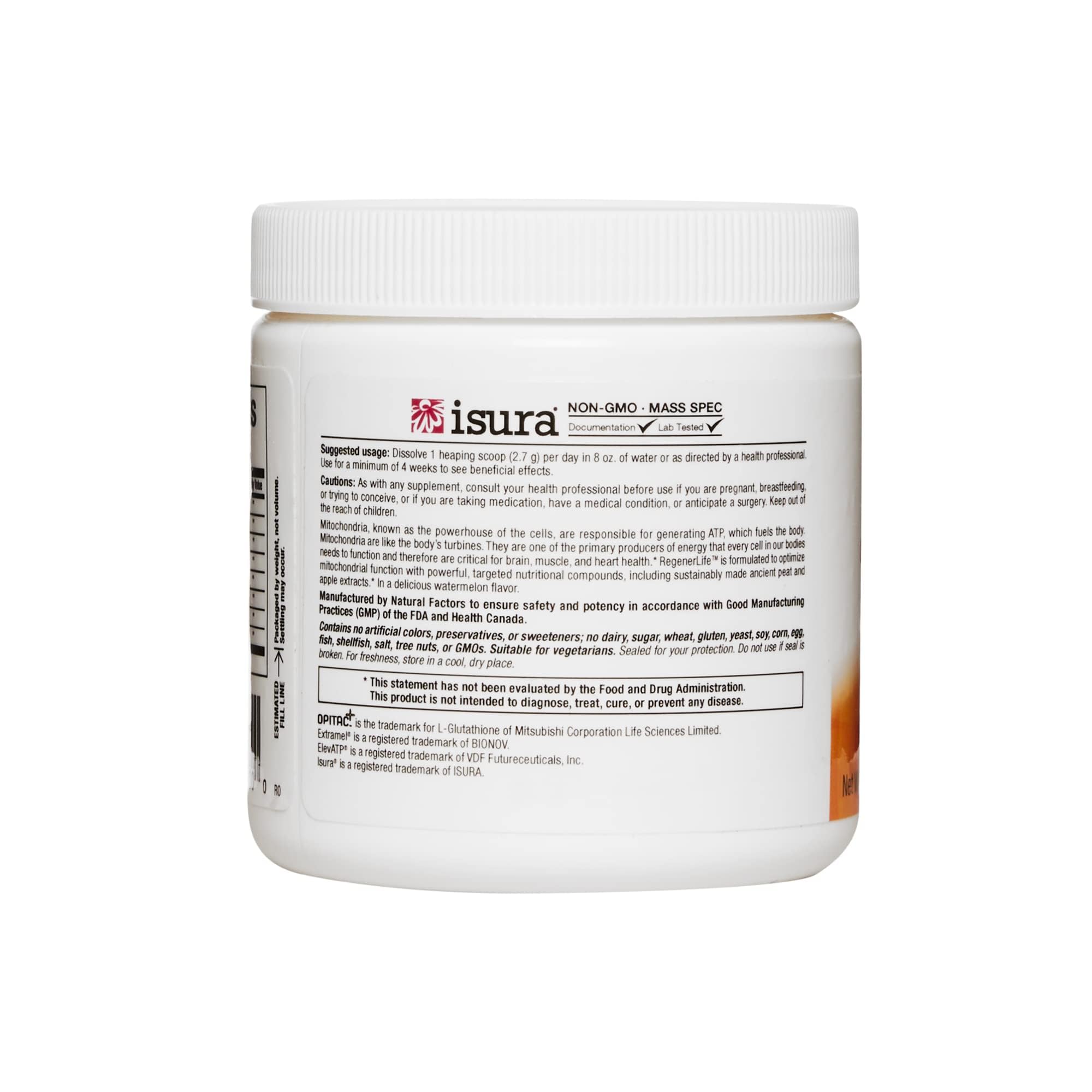 Foto 4 pulgar | Suplemento Natural Factors Regenerlife Powder 80 Ml - Venta Internacional.