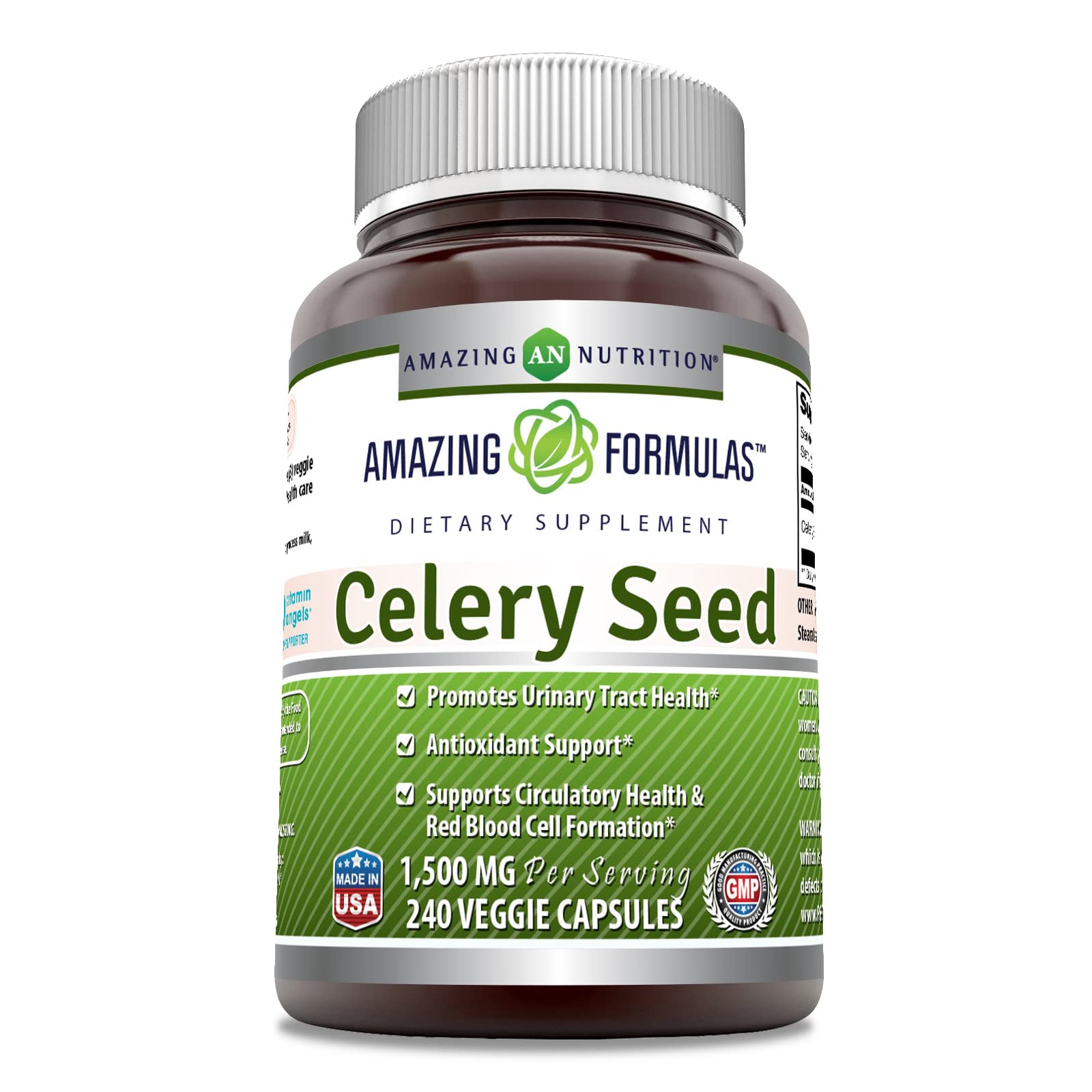 Suplemento De Extracto De Semilla De Apio De Amazing Formulas 1500 Mg - Venta Internacional.