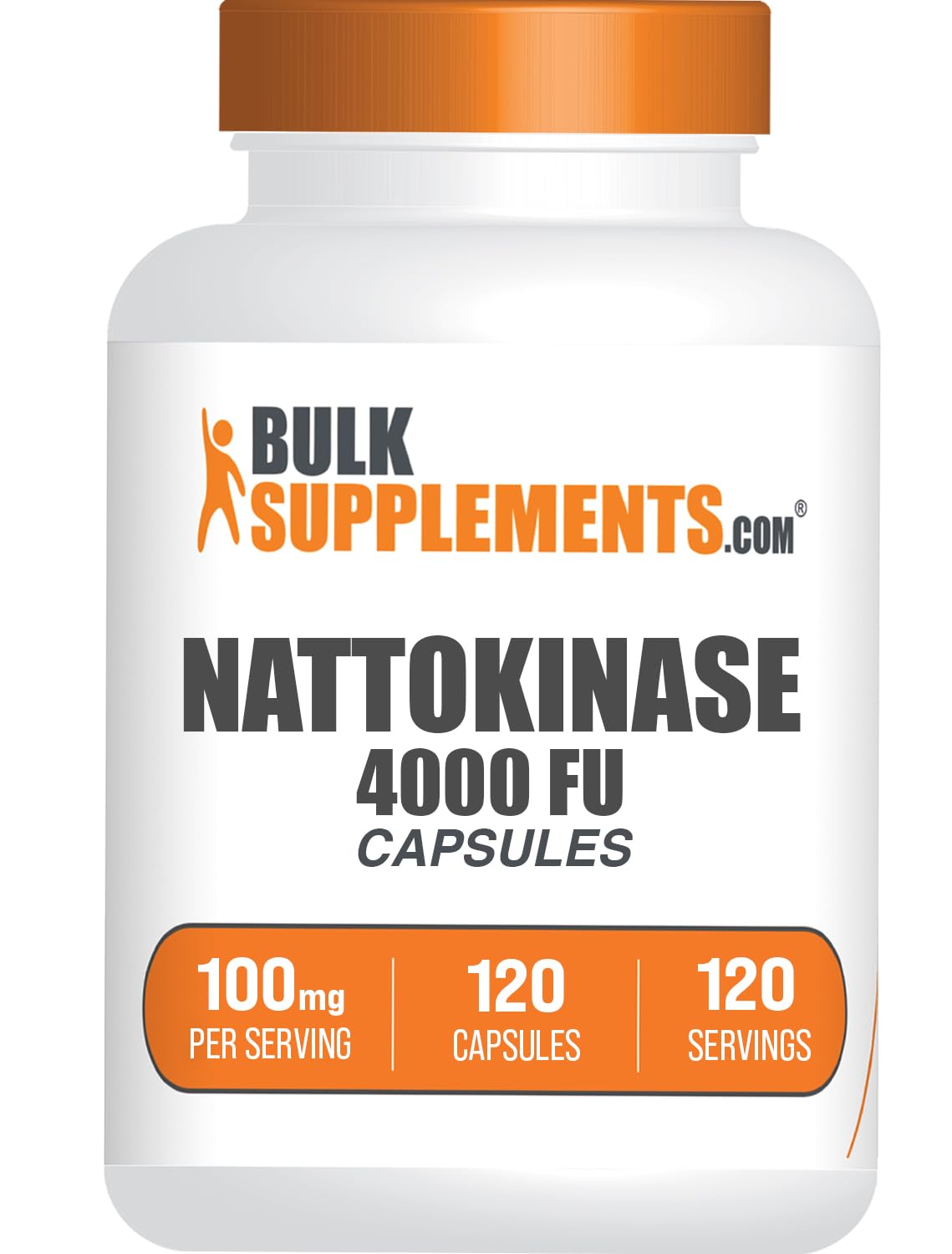 Foto 2 pulgar | Suplemento Bulksupplements.com Nattokinase 4000 Fu 120 Cápsulas - Venta Internacional.