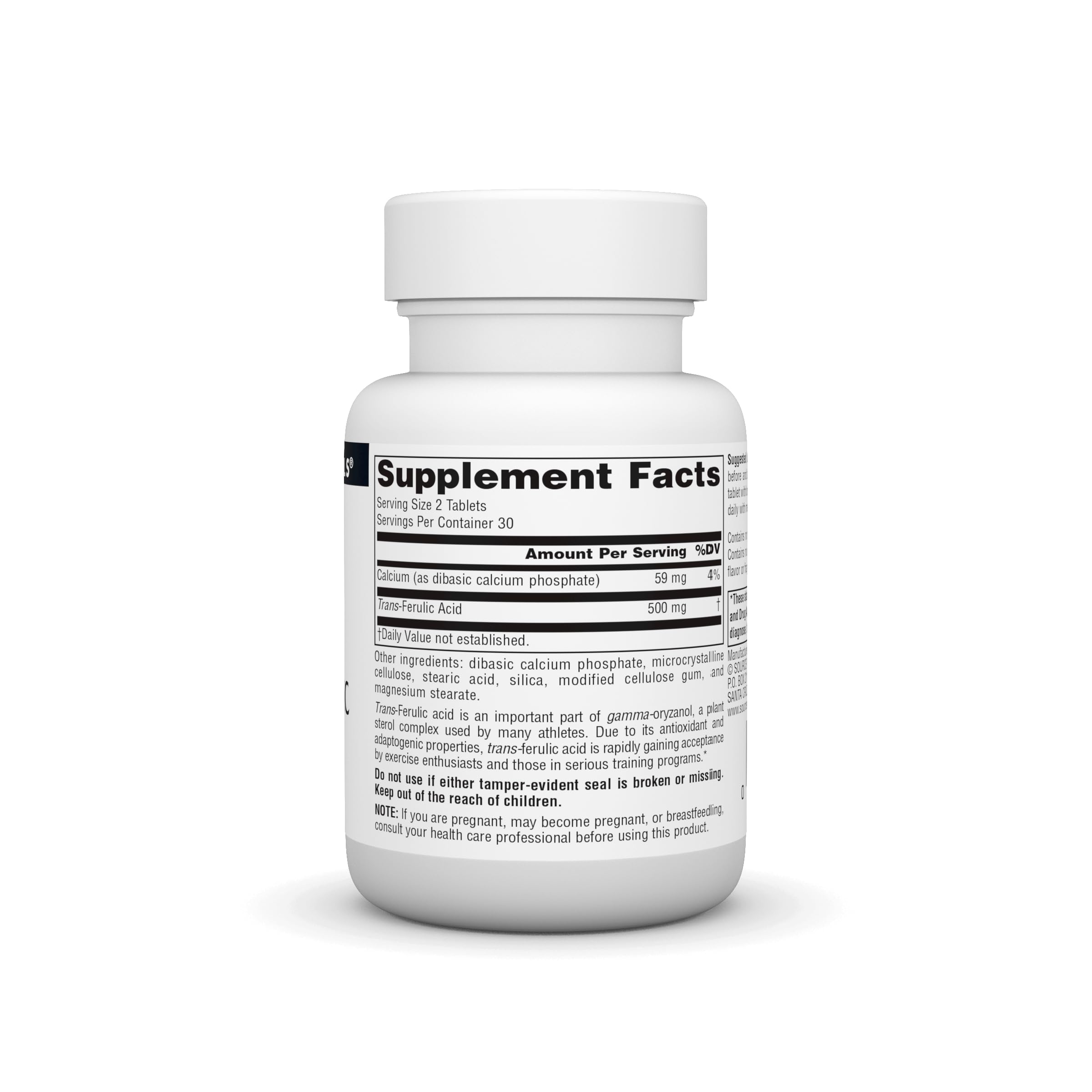 Foto 3 pulgar | Supplement Source Naturals Ácido Transferúlico 250 Mg 60 Comprimidos - Venta Internacional.