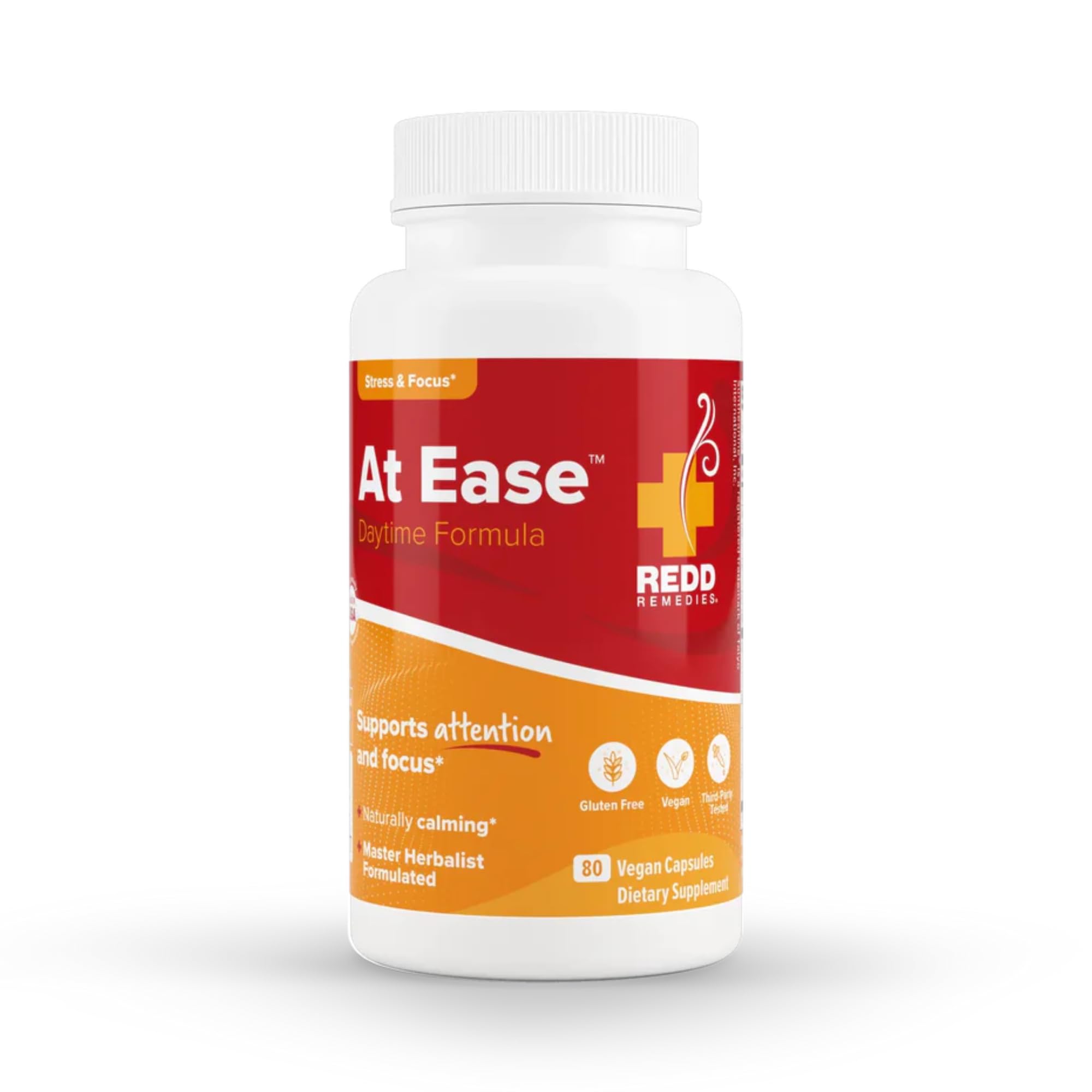 Supplement Redd Remedies At Ease Apoya La Relajación, 80 Cápsulas - Venta Internacional.
