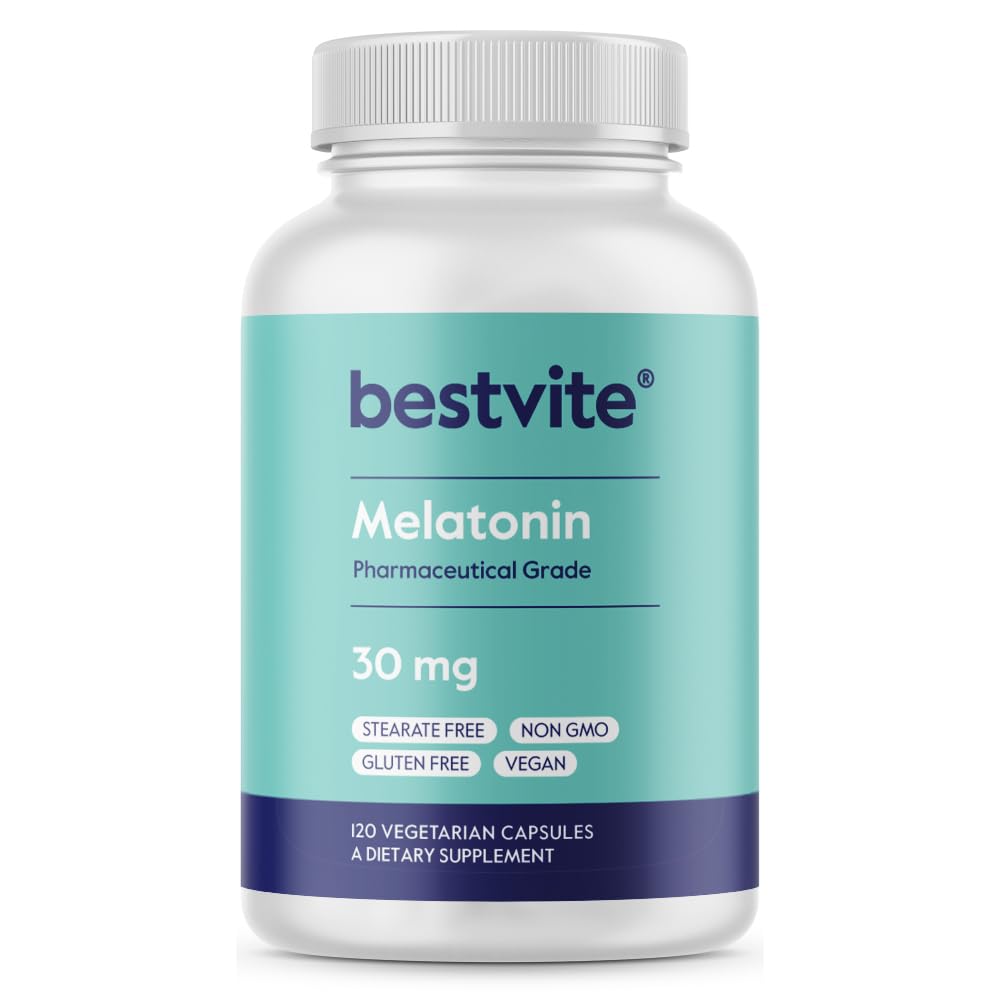 Suplemento Bestvite Melatonin 30 Mg 120 Cápsulas Veganas - Venta Internacional.