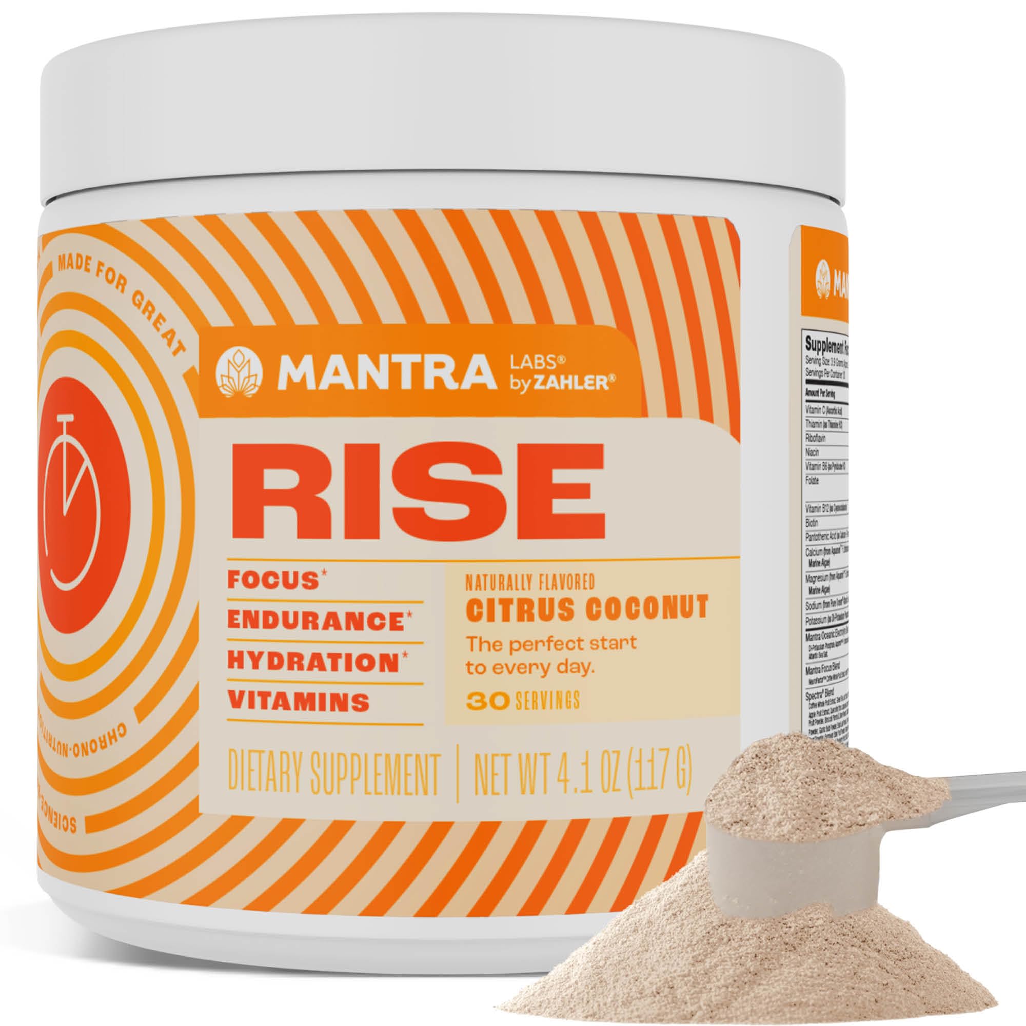 Foto 2 pulgar | Suplemento Zahler Mantra Rise Energy Focus 30 Porciones - Venta Internacional.