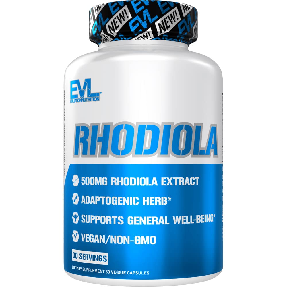 Suplemento Evlution Herbal Adaptógeno Rhodiola Rosea 500 Mg - Venta Internacional.