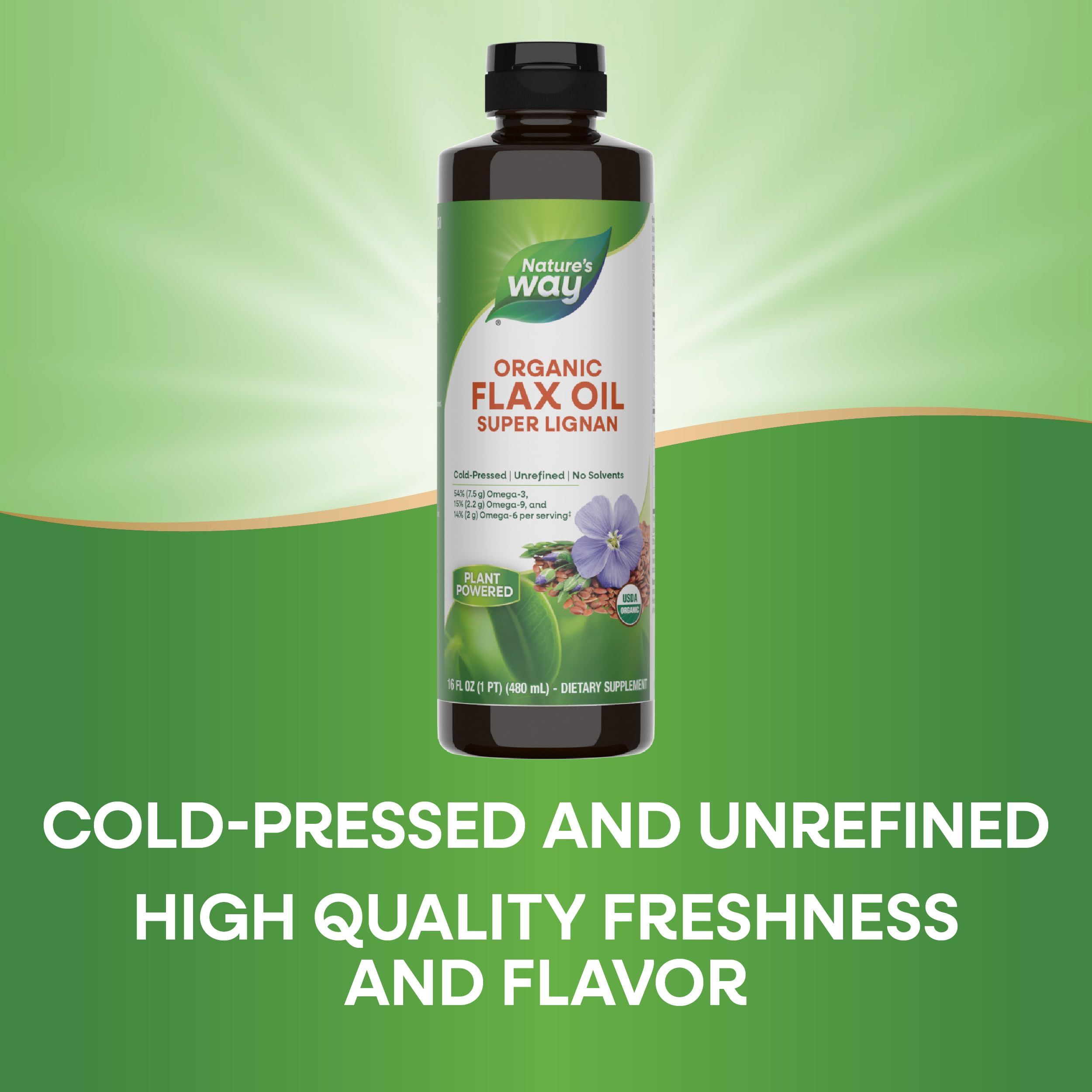 Foto 4 | Suplemento De Aceite De Lino Orgánico Super Lignan De Nature's Way, 473 Ml - Venta Internacional.