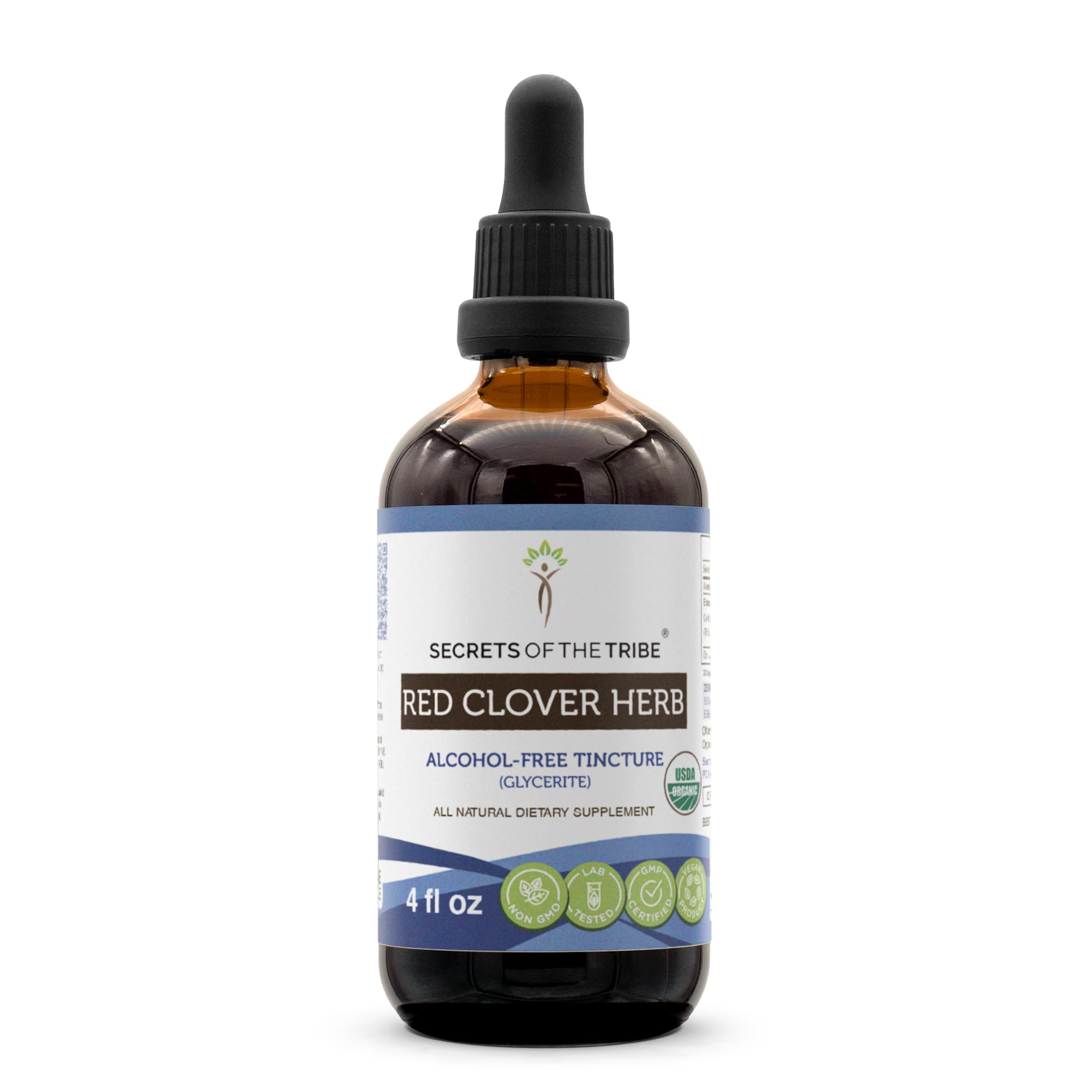 Foto 2 pulgar | Hierba De Trébol Rojo Tincture Secrets Of The Tribe, 120 Ml, Orgánica - Venta Internacional.