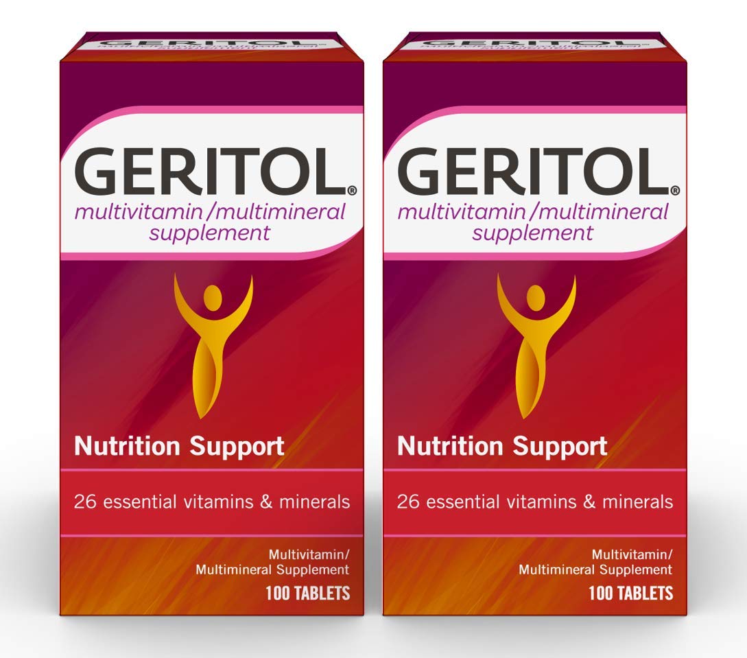 Foto 2 pulgar | Suplemento Geritol, Multivitamínico, 26 Vitaminas Esenciales, 100 Comprimidos (paquete De 2) - Venta Internacional.