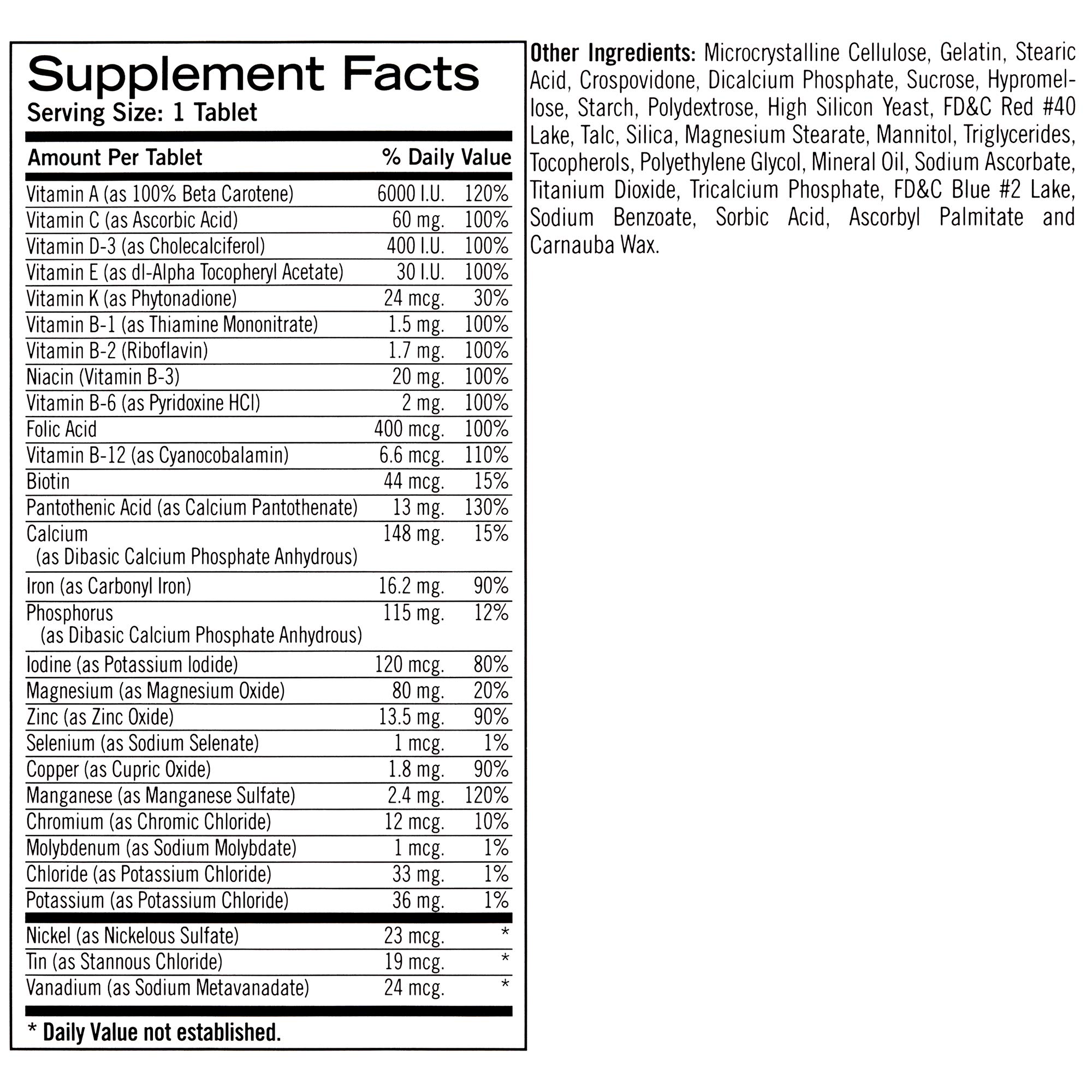 Foto 3 pulgar | Suplemento Geritol, Multivitamínico, 26 Vitaminas Esenciales, 100 Comprimidos (paquete De 2) - Venta Internacional.