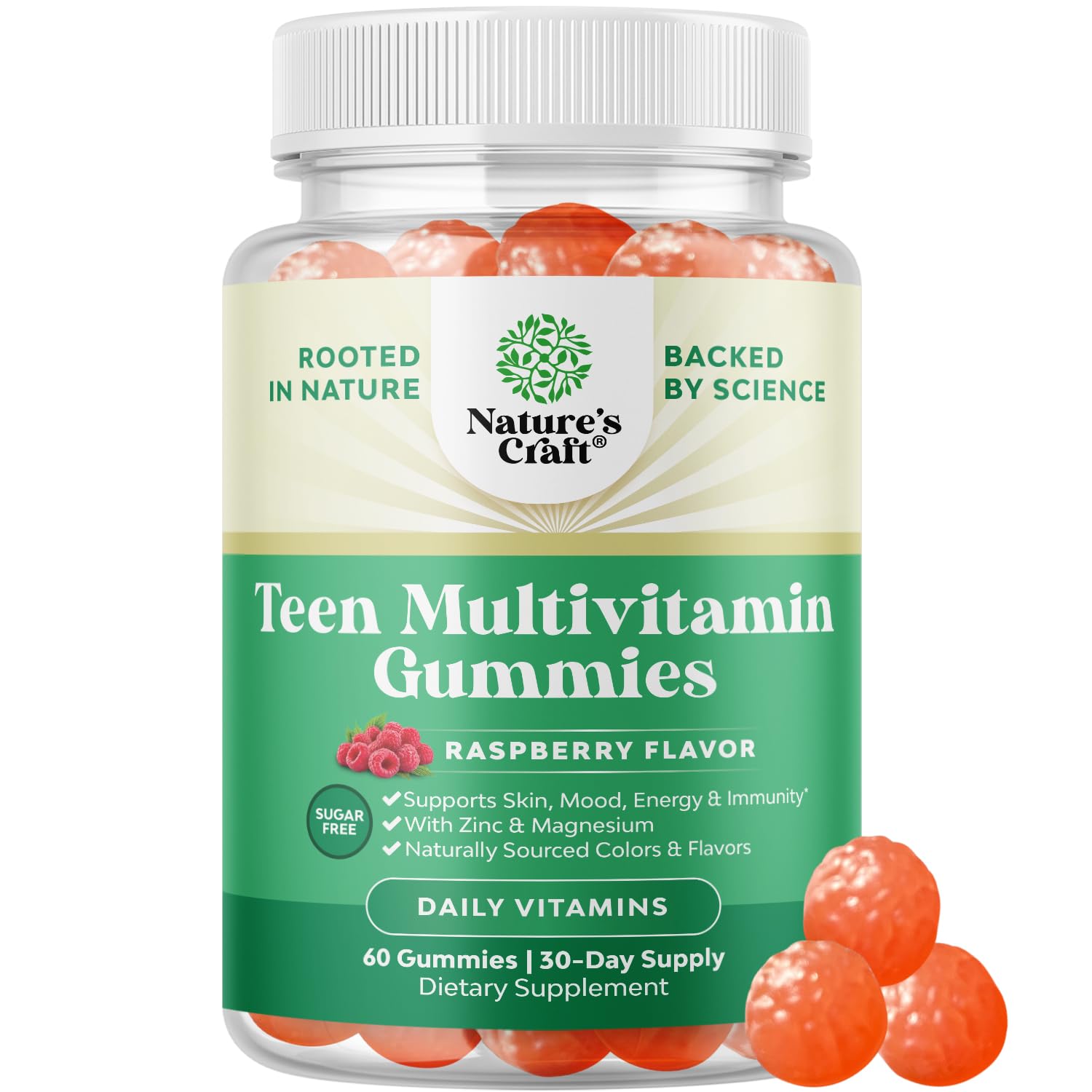 Foto 2 pulgar | Gomitas Multivitamínicas Natures Craft Para Adolescentes De 12 A 17 Años, Niños Y Niñas - Venta Internacional.