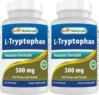 Foto 1 | Suplemento Best Naturals L-triptófano 500 Mg 120 Cápsulas X 2 - Venta Internacional.