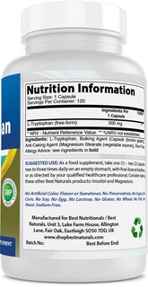 Foto 2 | Suplemento Best Naturals L-triptófano 500 Mg 120 Cápsulas X 2 - Venta Internacional.