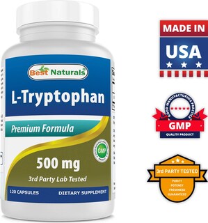 Foto 7 | Suplemento Best Naturals L-triptófano 500 Mg 120 Cápsulas X 2 - Venta Internacional.