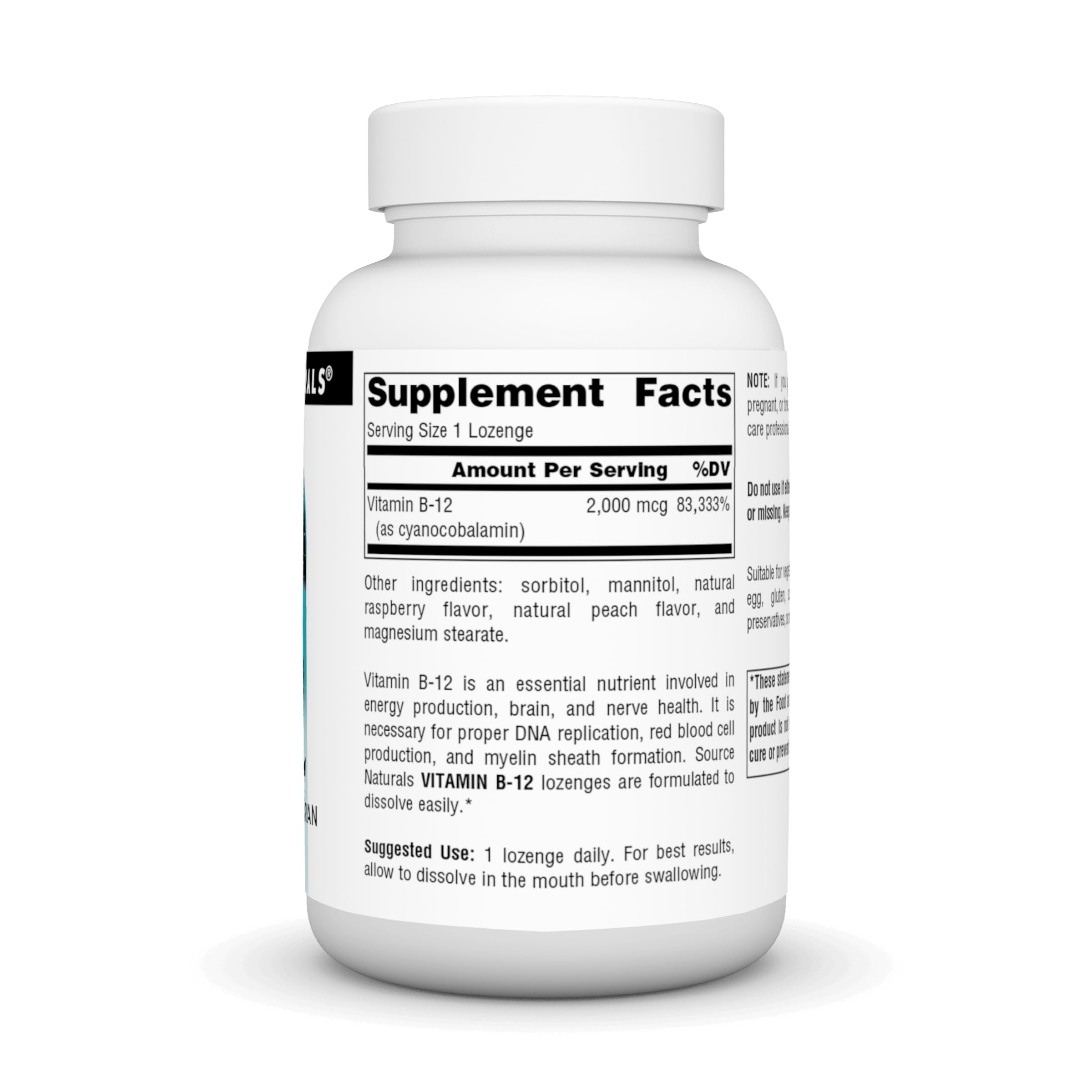 Foto 3 pulgar | Vitamina B-12 De Supplement Source Naturals, 2000 Mcg, 200 Pastillas - Venta Internacional.