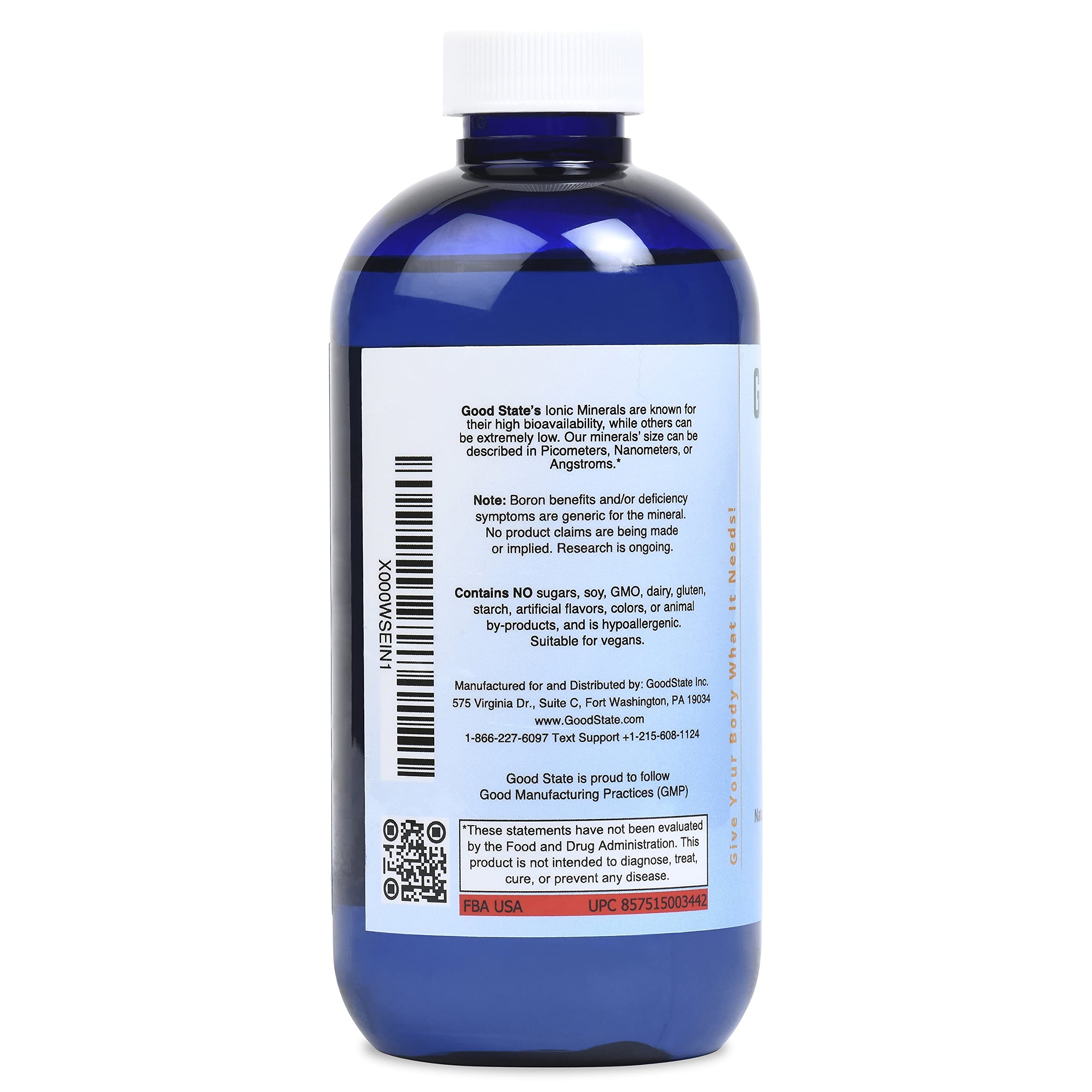 Foto 4 pulgar | Suplemento De Boro Líquido Iónico Natural Good State, 240 Ml - Venta Internacional.