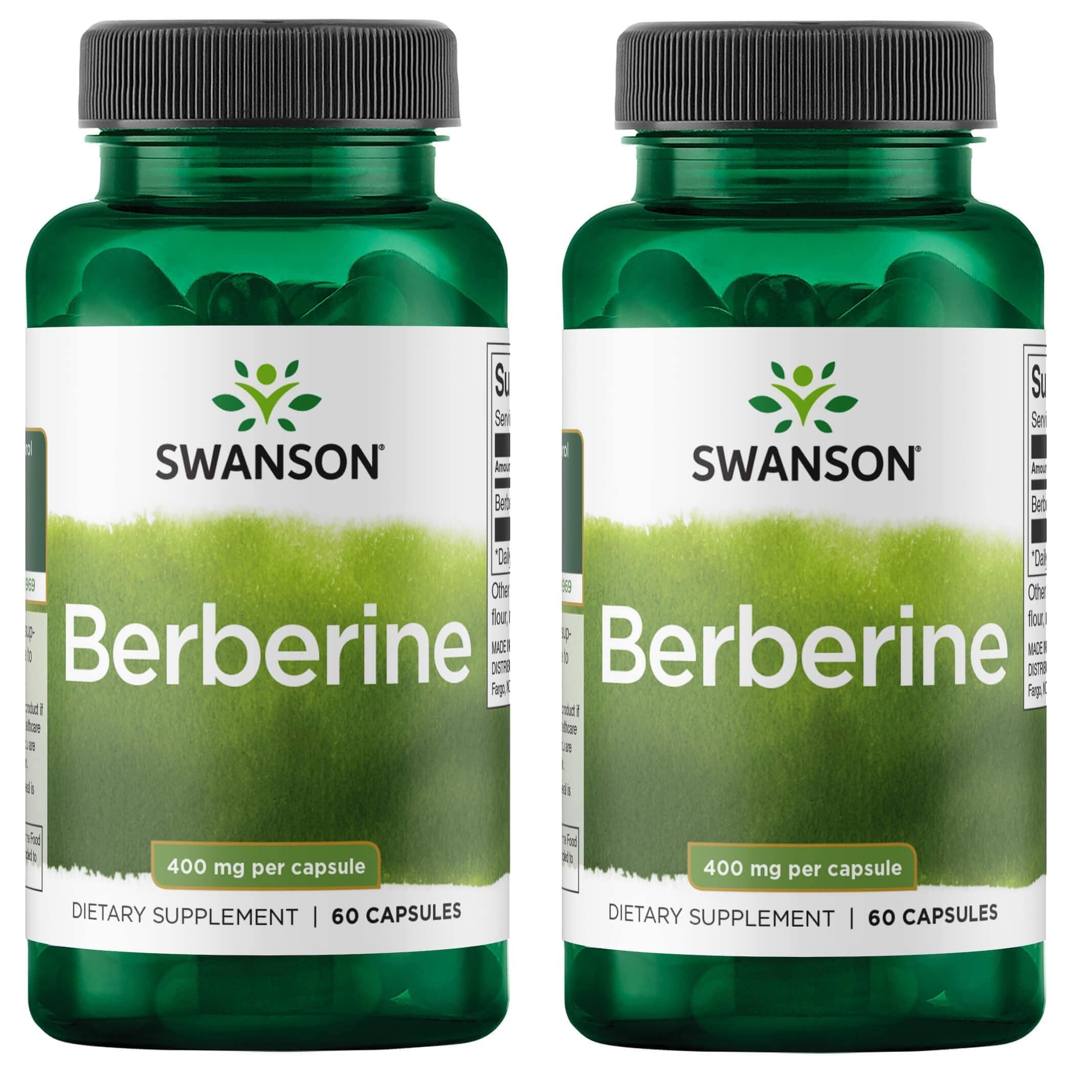 Foto 2 pulgar | Suplemento Swanson Berberine 400 Mg 60 Cápsulas (paquete De 2) - Venta Internacional.