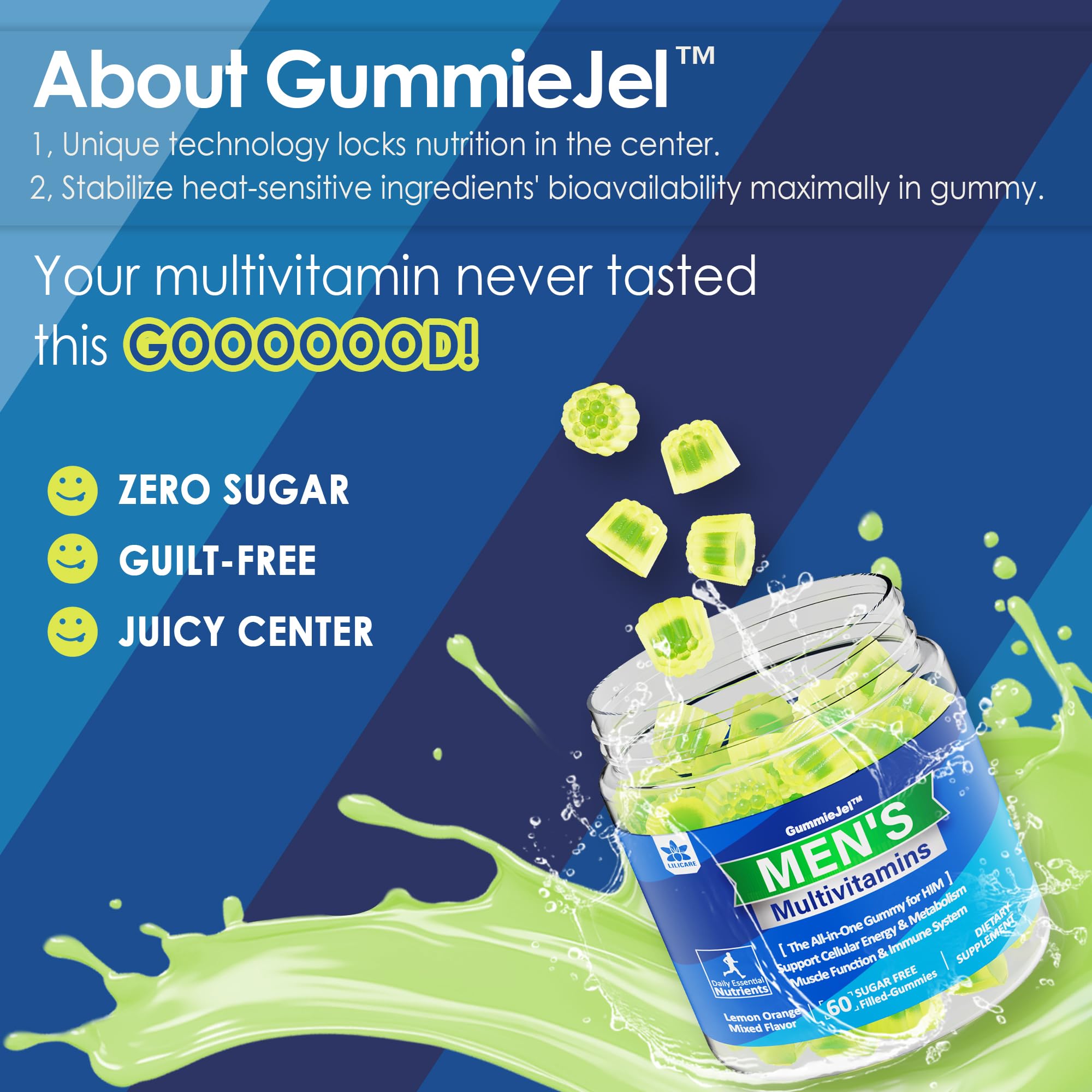 Foto 8 pulgar | Gomitas Multivitamínicas Lilicare Para Hombres Con Omega 3 Y Probióticos - Venta Internacional.