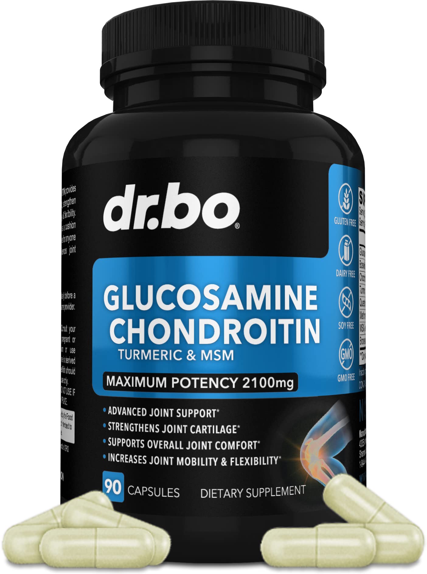 Foto 1 | Suplemento Para La Salud De Las Articulaciones Dr. Bo Glucosamina Y Condroitina - Venta Internacional.