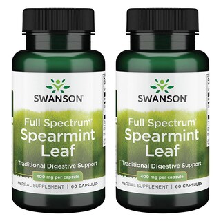 Foto 1 | Suplemento Swanson Swanson Spearmint Leaf Digestive Health 60 Cápsulas - Venta Internacional.