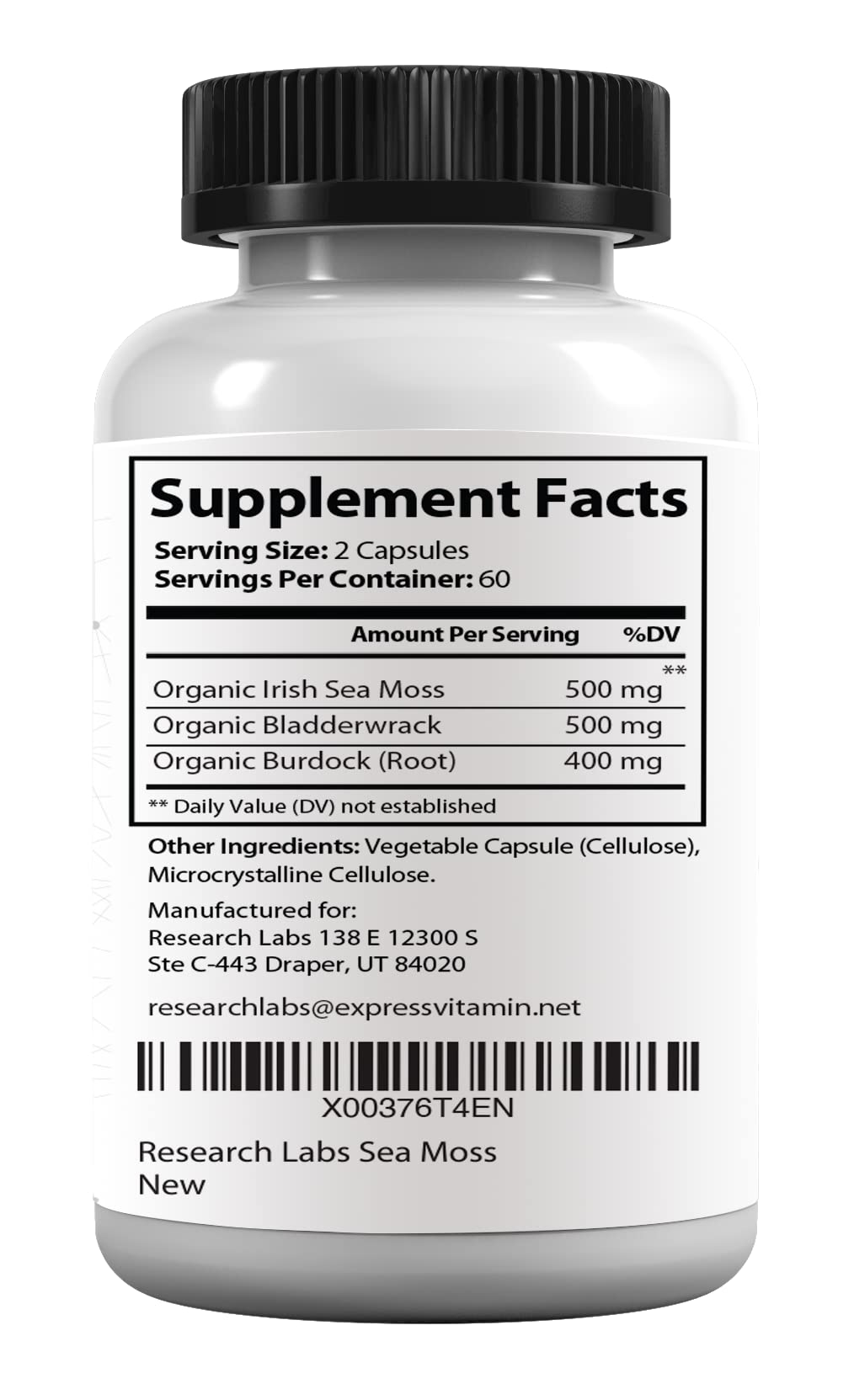Foto 7 | Cápsulas De Musgo Marino Irlandés Supplement Research Labs, 240 Píldoras - Venta Internacional.