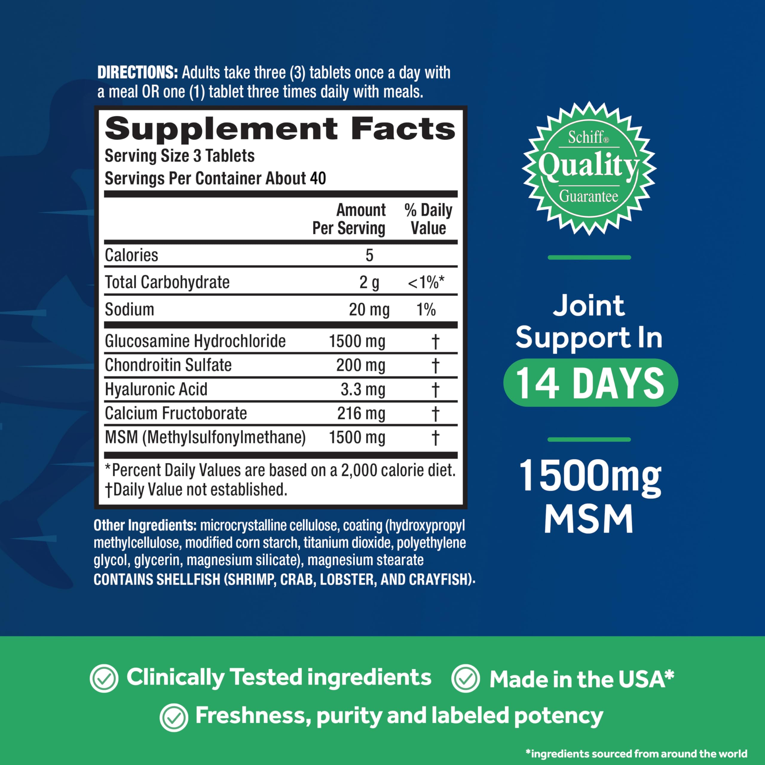 Foto 5 pulgar | Suplemento Move Free Advanced Glucosamine 120 Comprimidos - Venta Internacional.